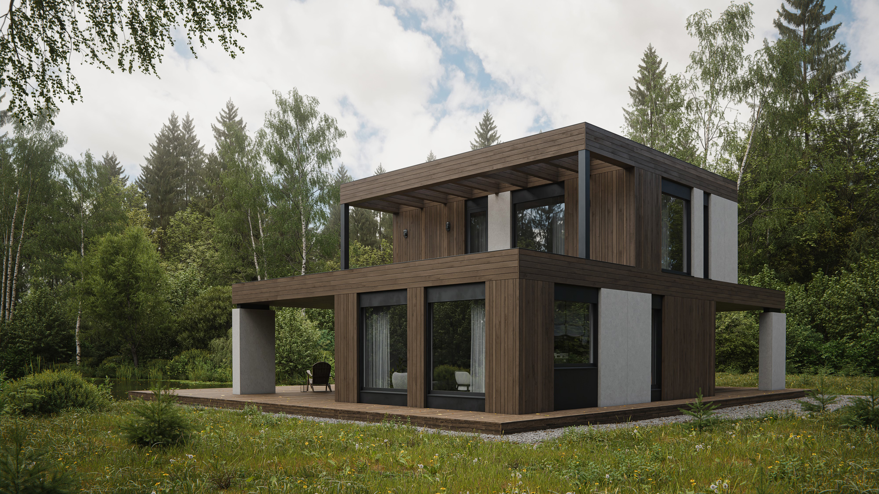 Guest house by the river — Изображение №2 — 3D, Архитектура на Dprofile