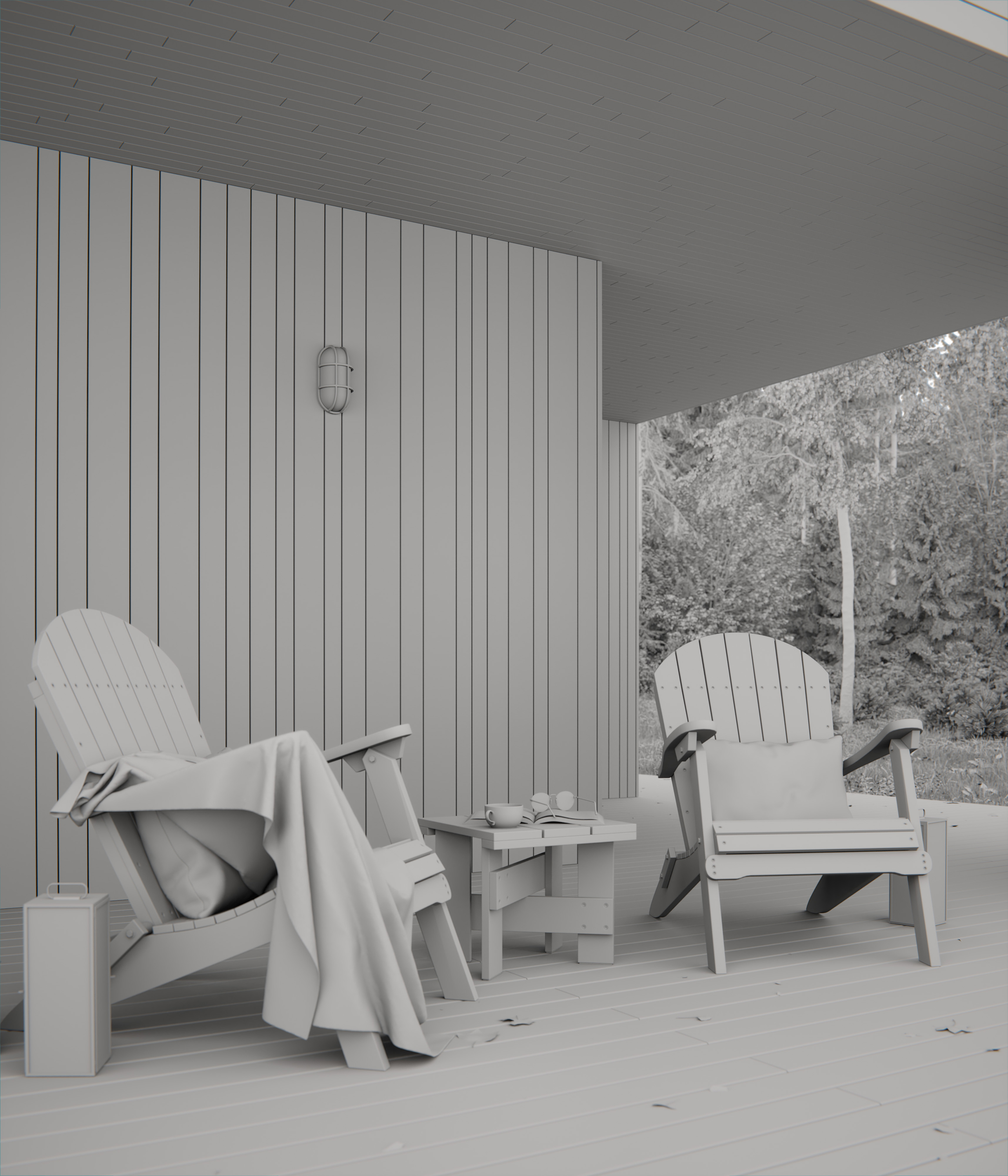 Guest house by the river — Изображение №24 — 3D, Архитектура на Dprofile