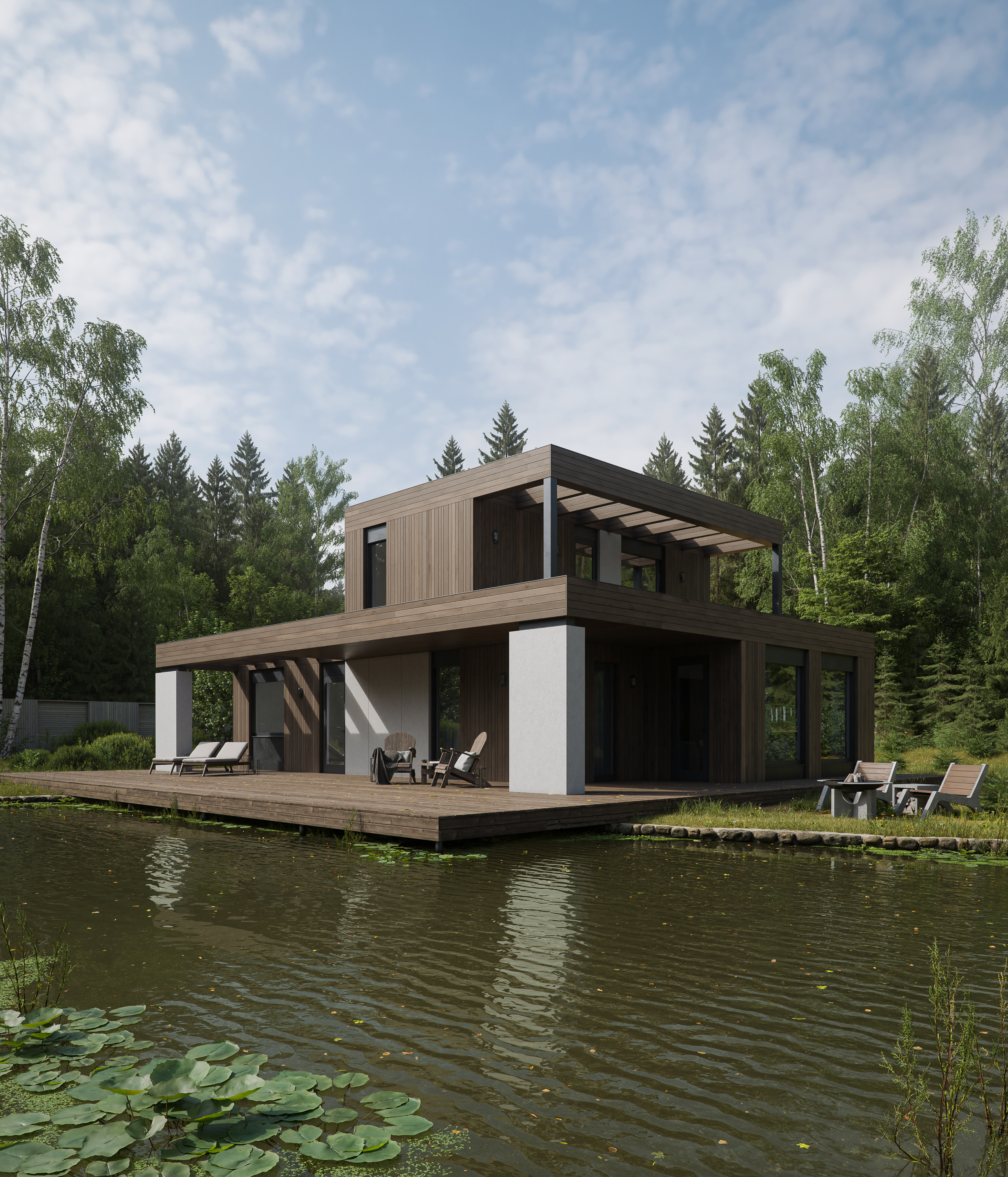 Guest house by the river — Изображение №6 — 3D, Архитектура на Dprofile