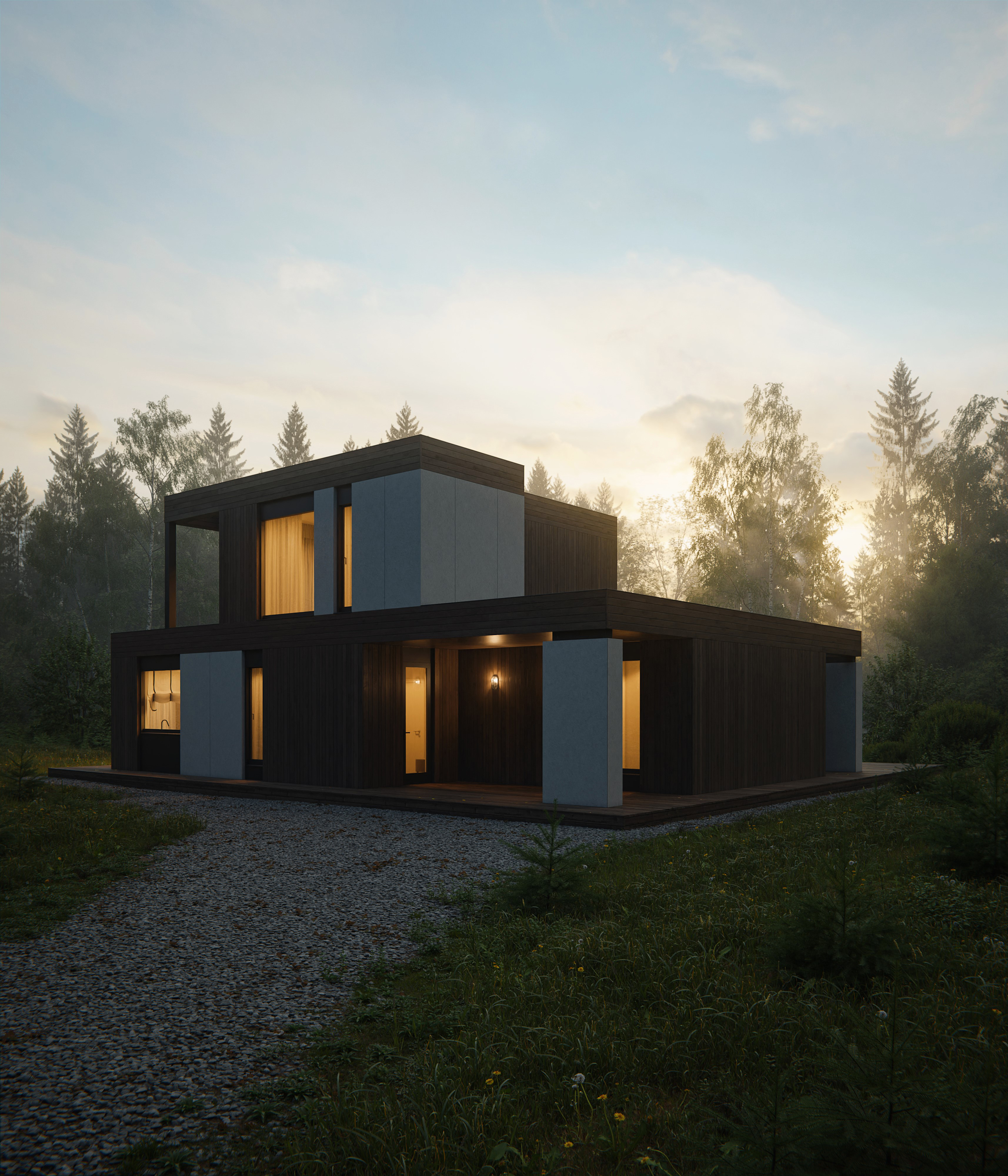 Guest house by the river — Изображение №3 — 3D, Архитектура на Dprofile
