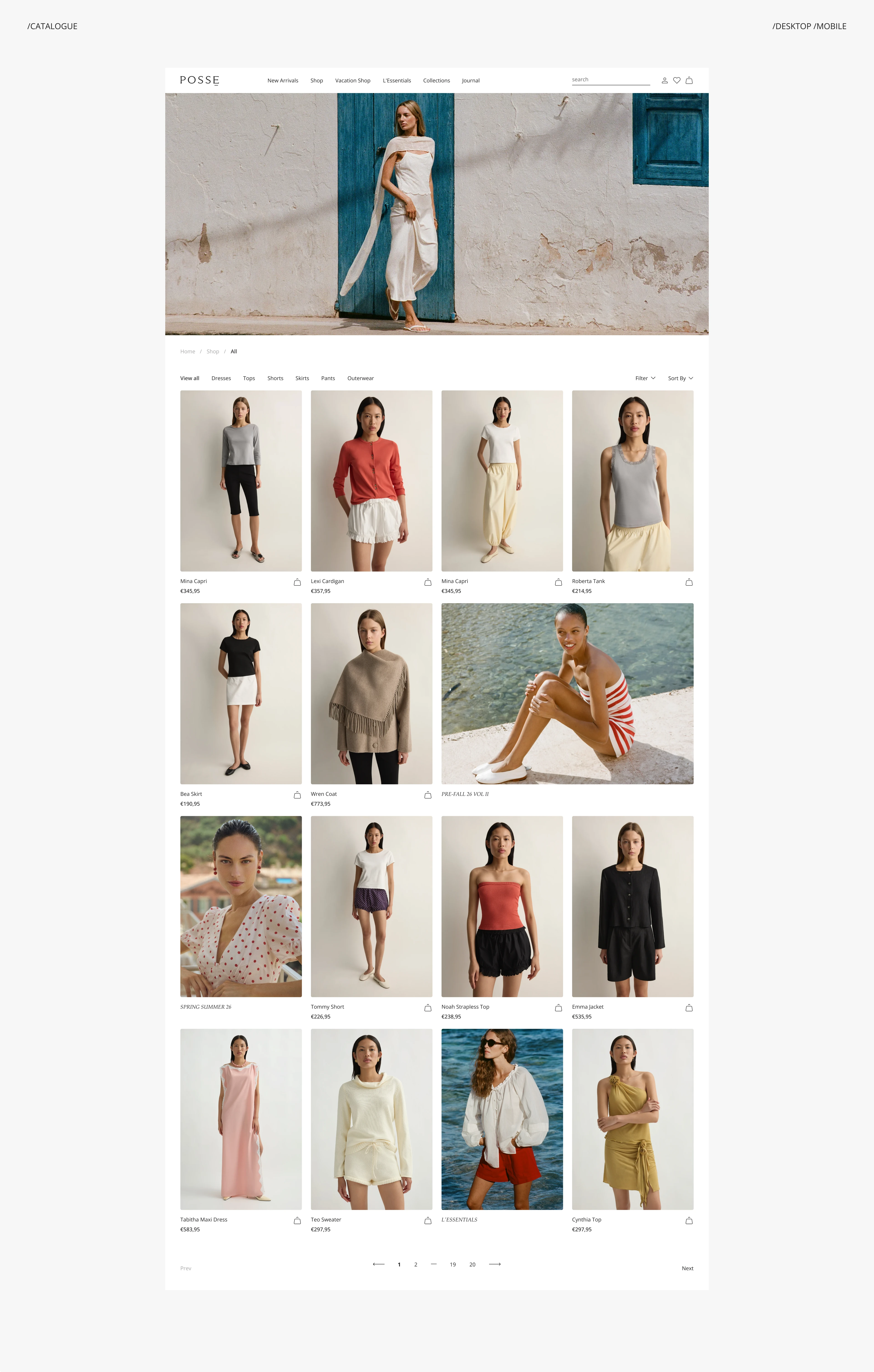 POSSE — Fashion E-commerce Redesign — Изображение №6 — Интерфейсы на Dprofile