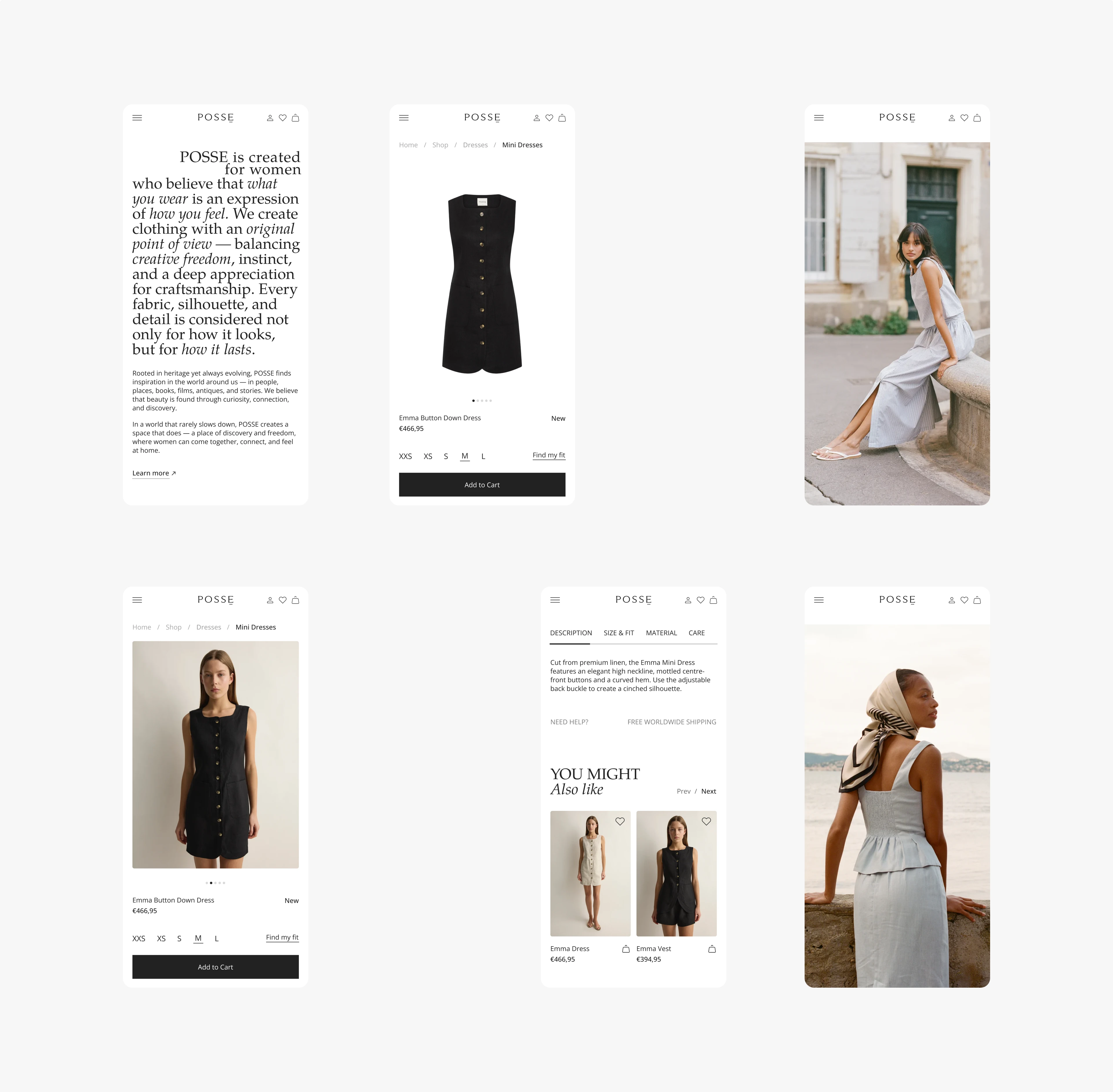 POSSE — Fashion E-commerce Redesign — Изображение №9 — Интерфейсы на Dprofile