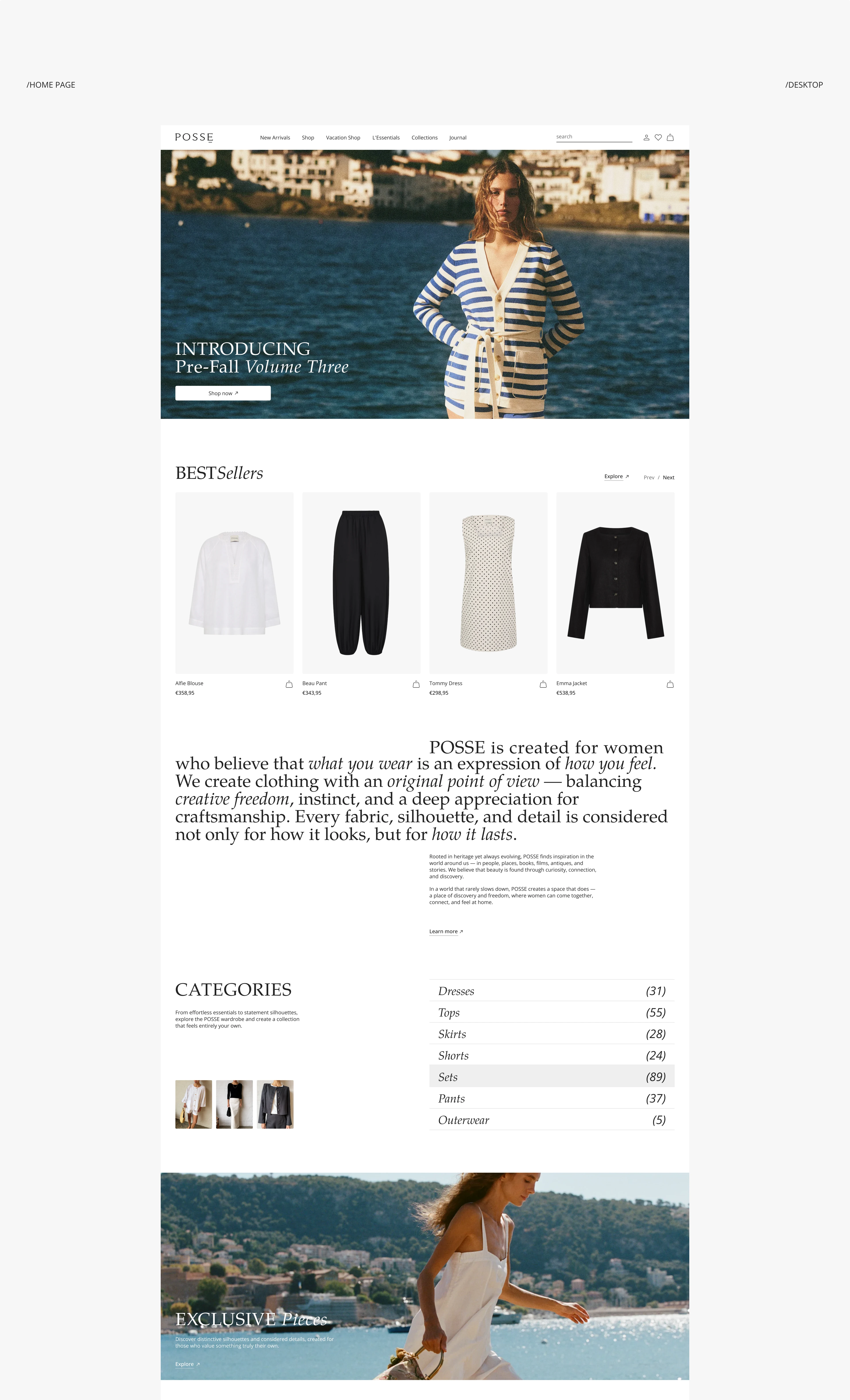 POSSE — Fashion E-commerce Redesign — Изображение №3 — Интерфейсы на Dprofile