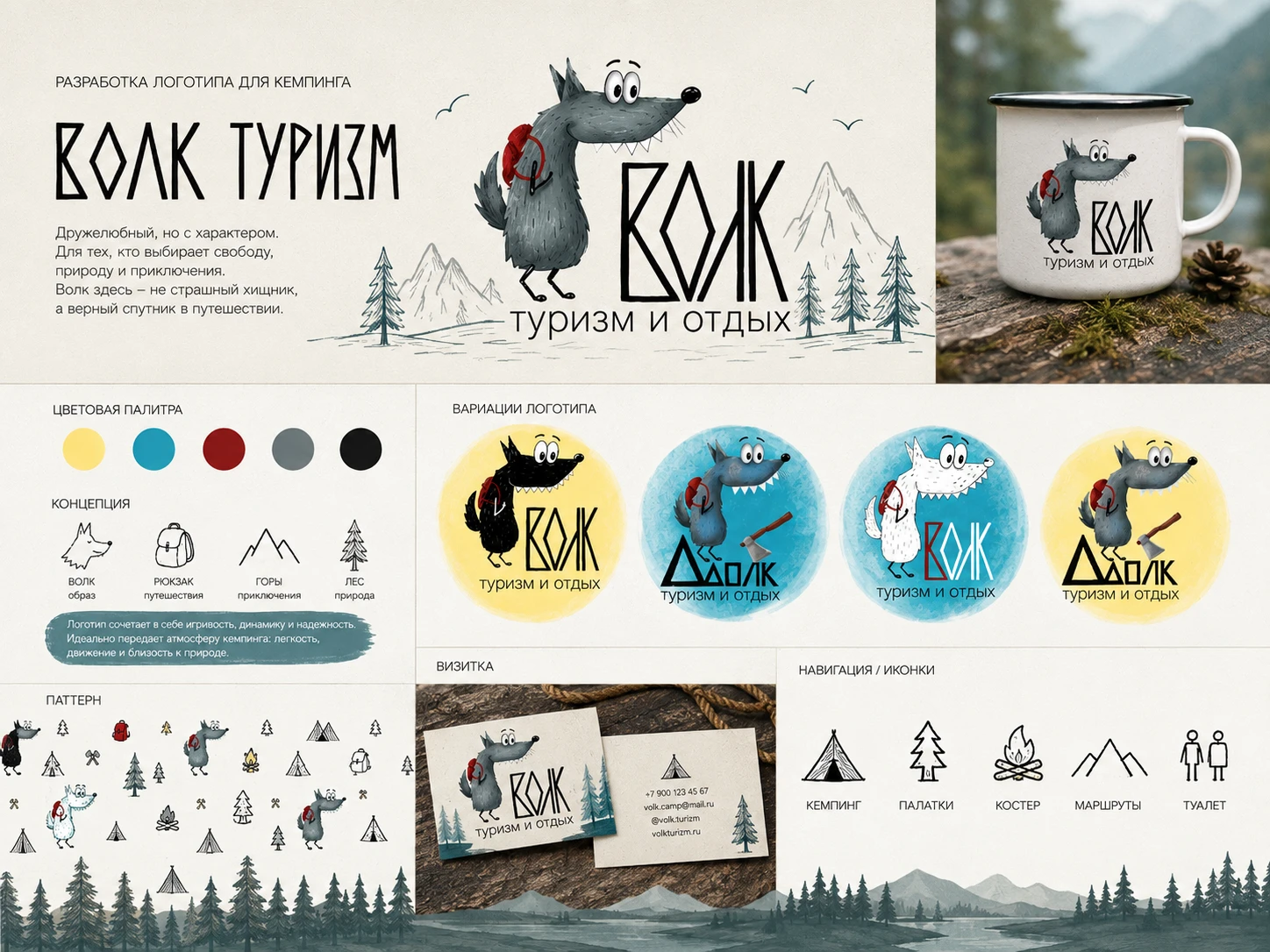 Разработка логотипа для кемпинга — Изображение №1 — Брендинг, Иллюстрация на Dprofile