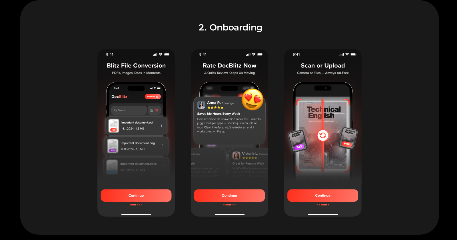 DocConvert | Mobile app — Изображение №4 — Интерфейсы на Dprofile