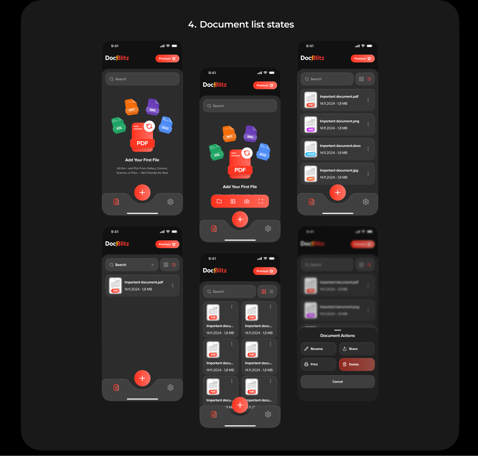 DocConvert | Mobile app — Изображение №5 — Интерфейсы на Dprofile