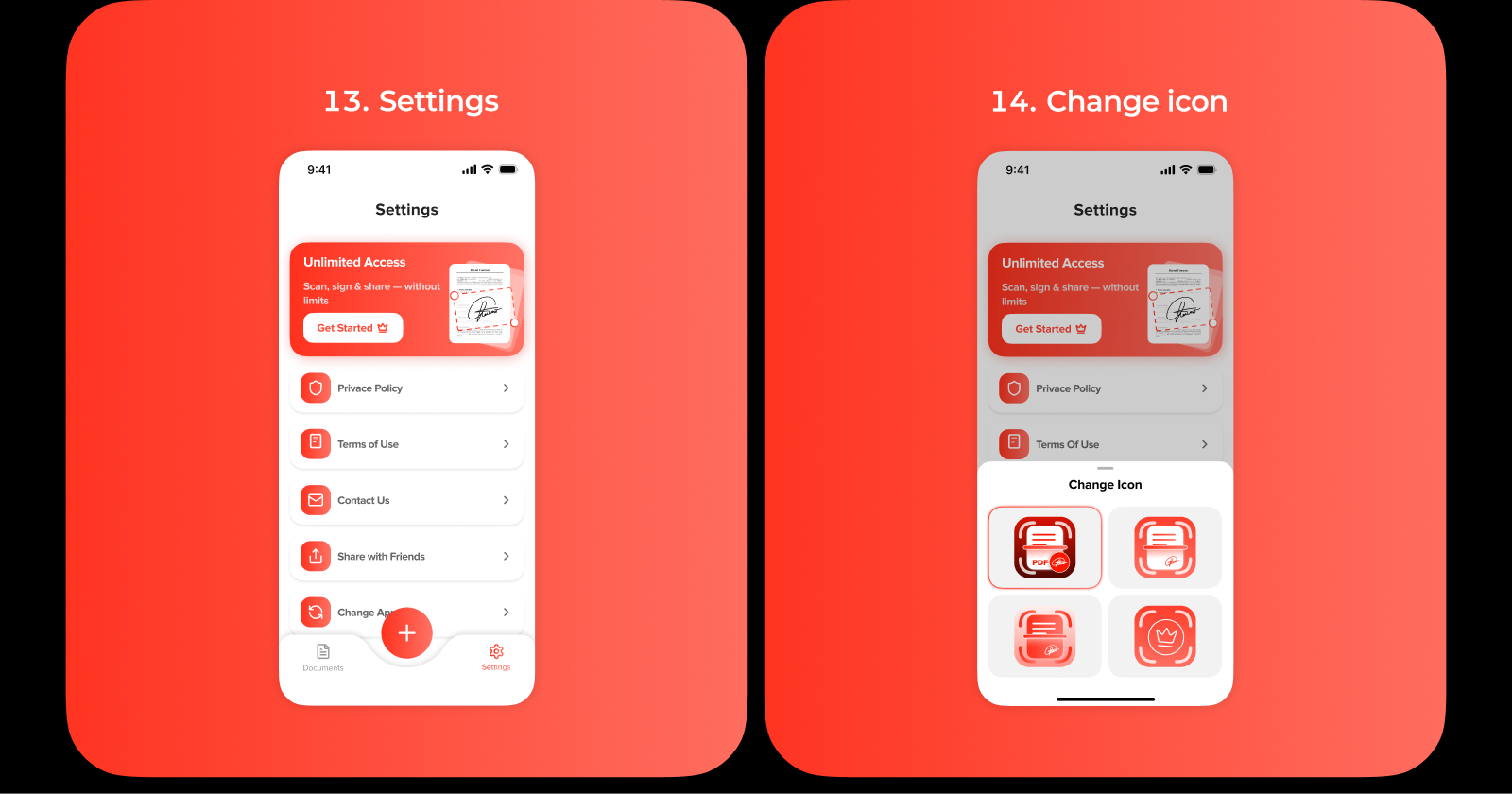 Pix2PDF - Scan, Edit & Sign Documents | Mobile app — Изображение №13 — Интерфейсы на Dprofile