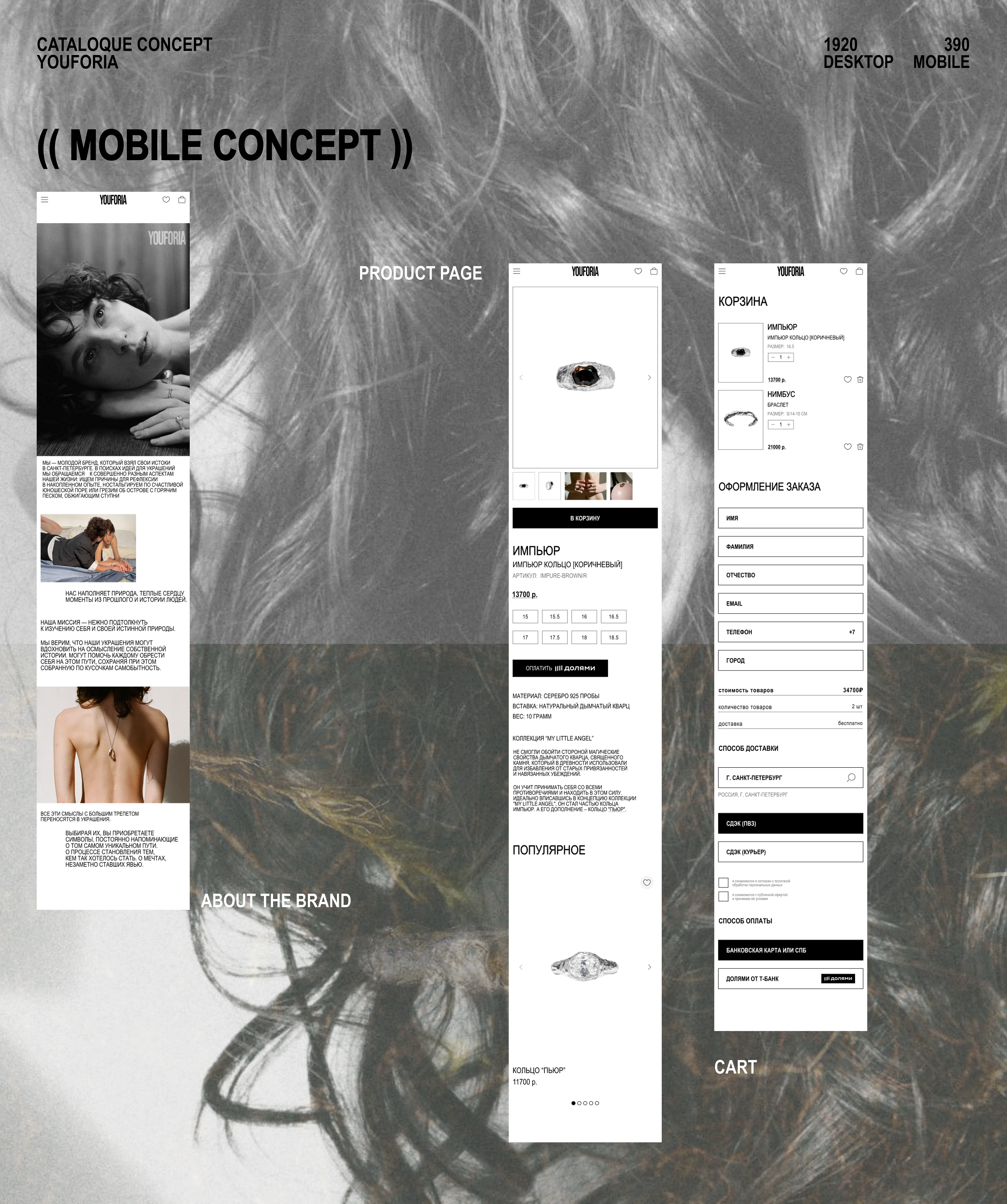 YOUFORIA — Jewelry E-commerce Website — Изображение №8 — Интерфейсы, Брендинг на Dprofile