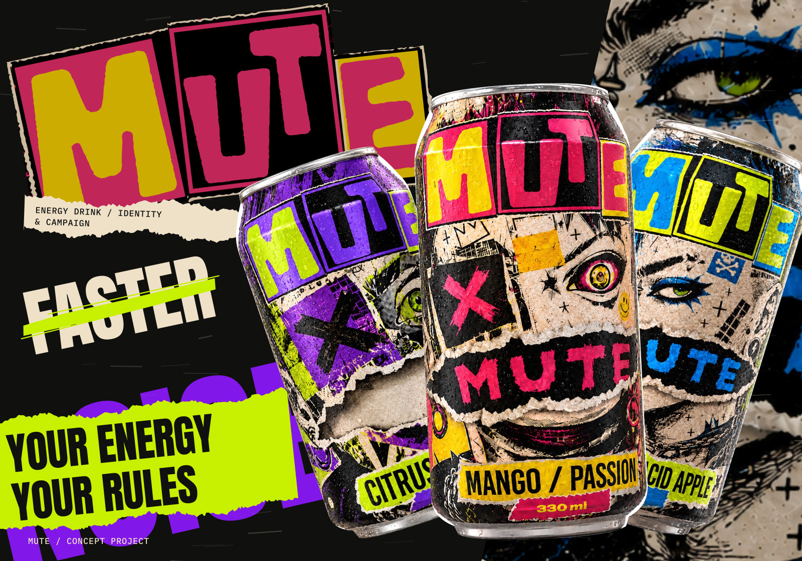 MUTE — Изображение №1 — Брендинг, Графика на Dprofile