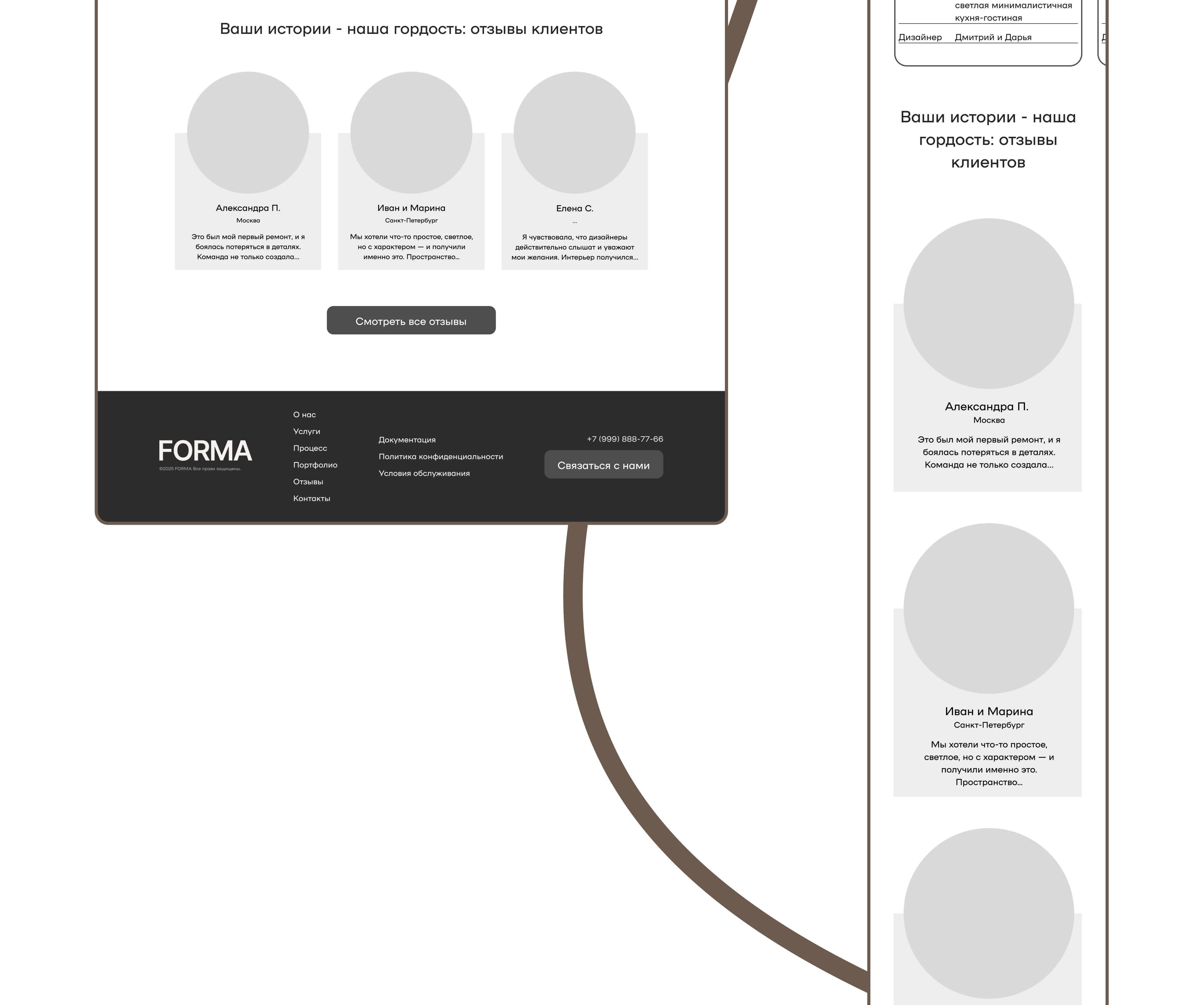 FORMA | Website for an interior design agency — Изображение №7 — Интерфейсы на Dprofile