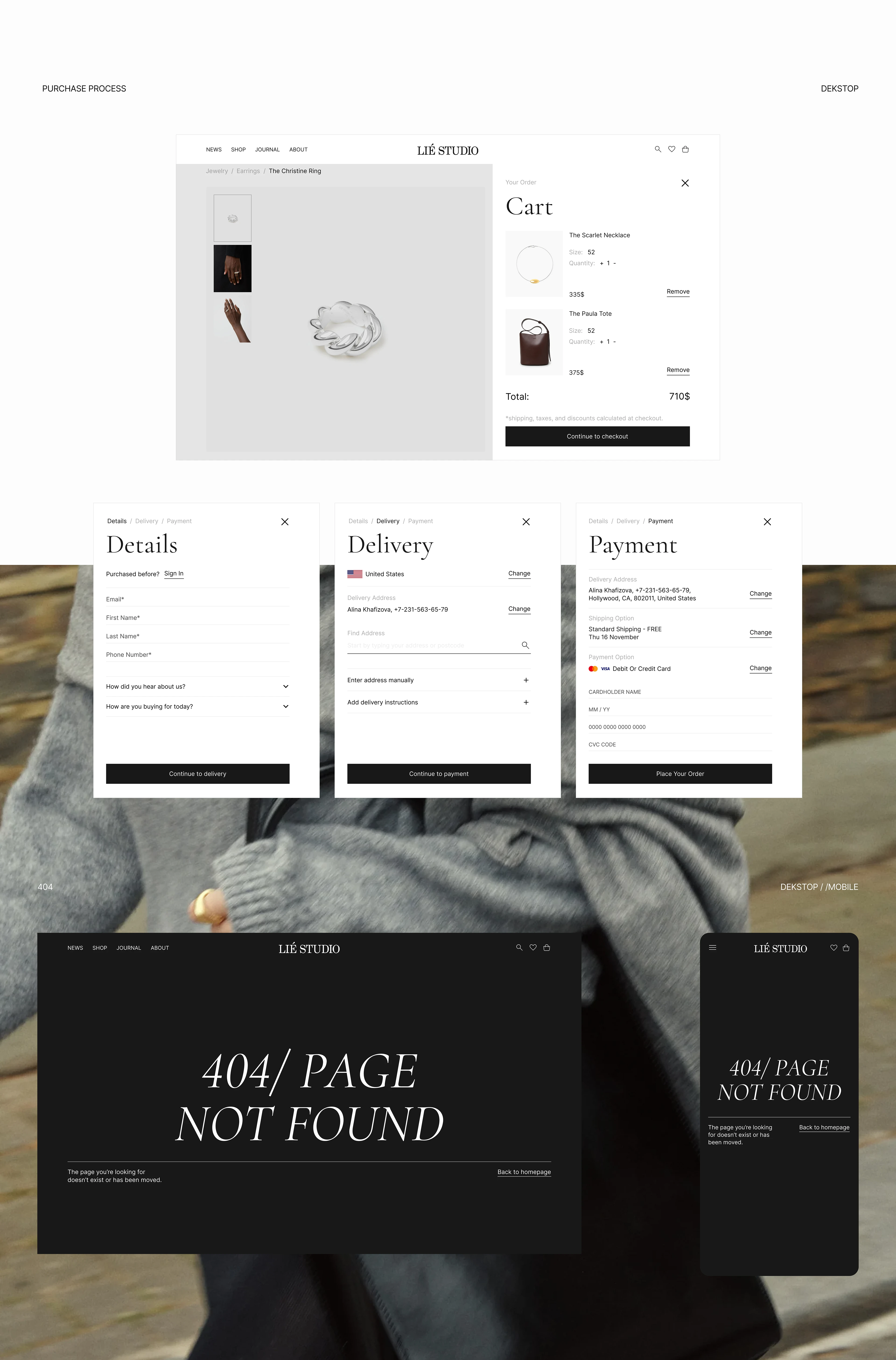 LIE STUDIO online-store — Изображение №9 — Интерфейсы на Dprofile