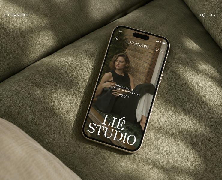 LIE STUDIO online-store — Интерфейсы на Dprofile