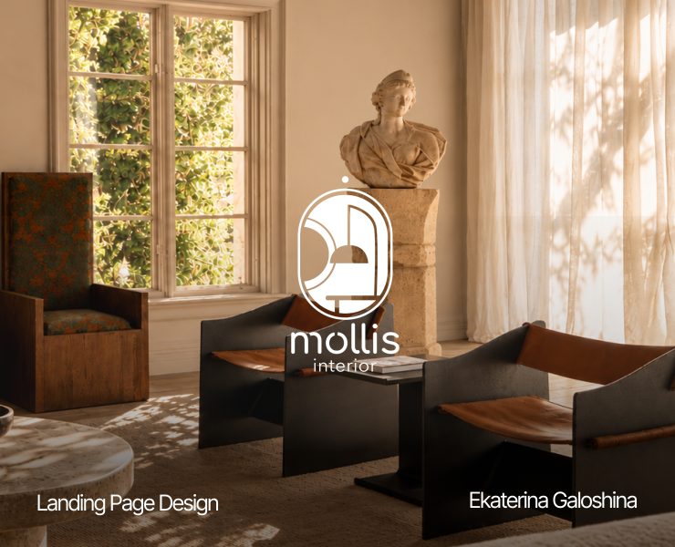 Дизайн и разработка сайта для интерьерной студии Mollis — Интерфейсы на Dprofile