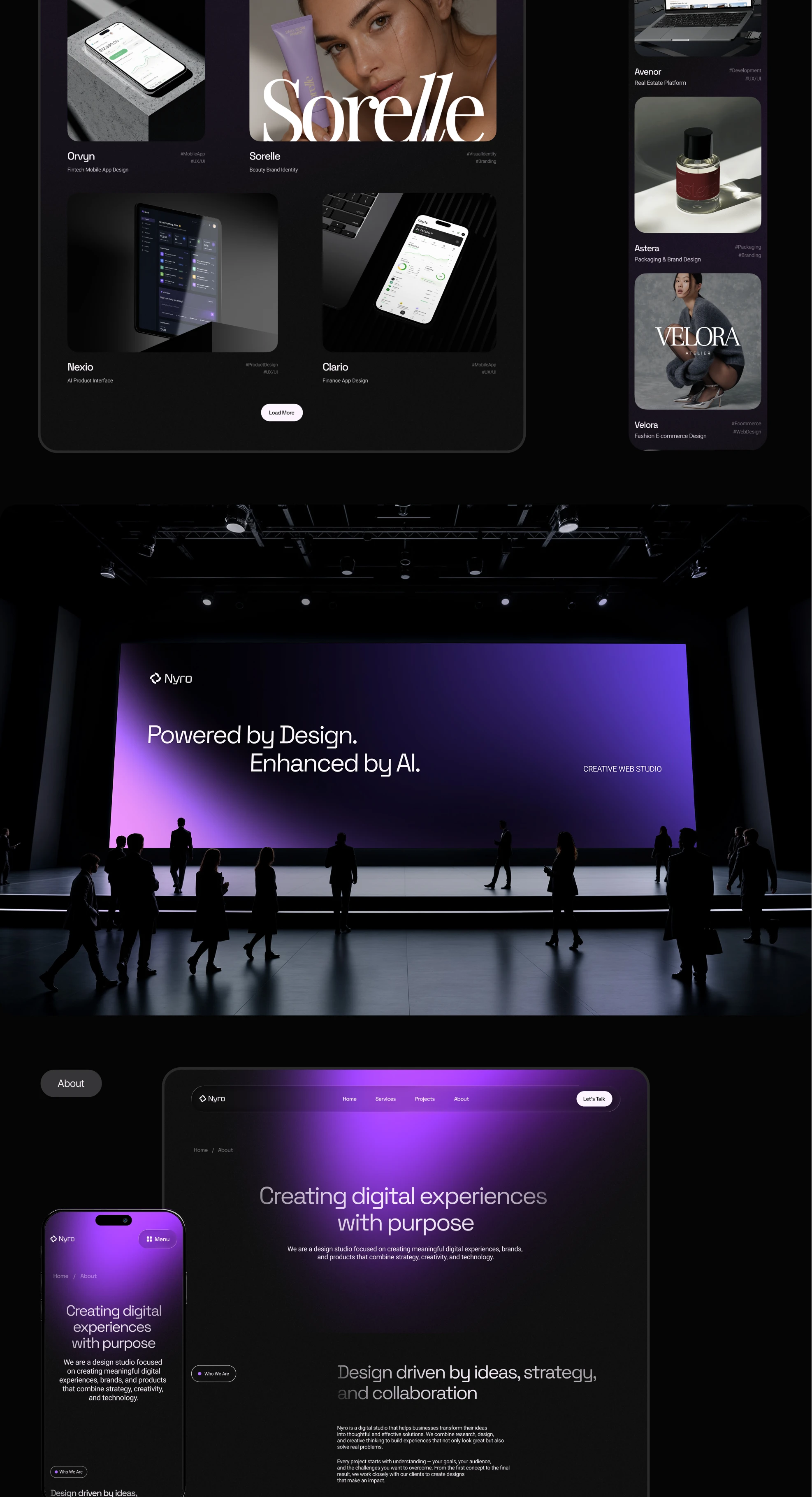 Nyro | AI-Powered Web Studio — Изображение №7 — Интерфейсы на Dprofile