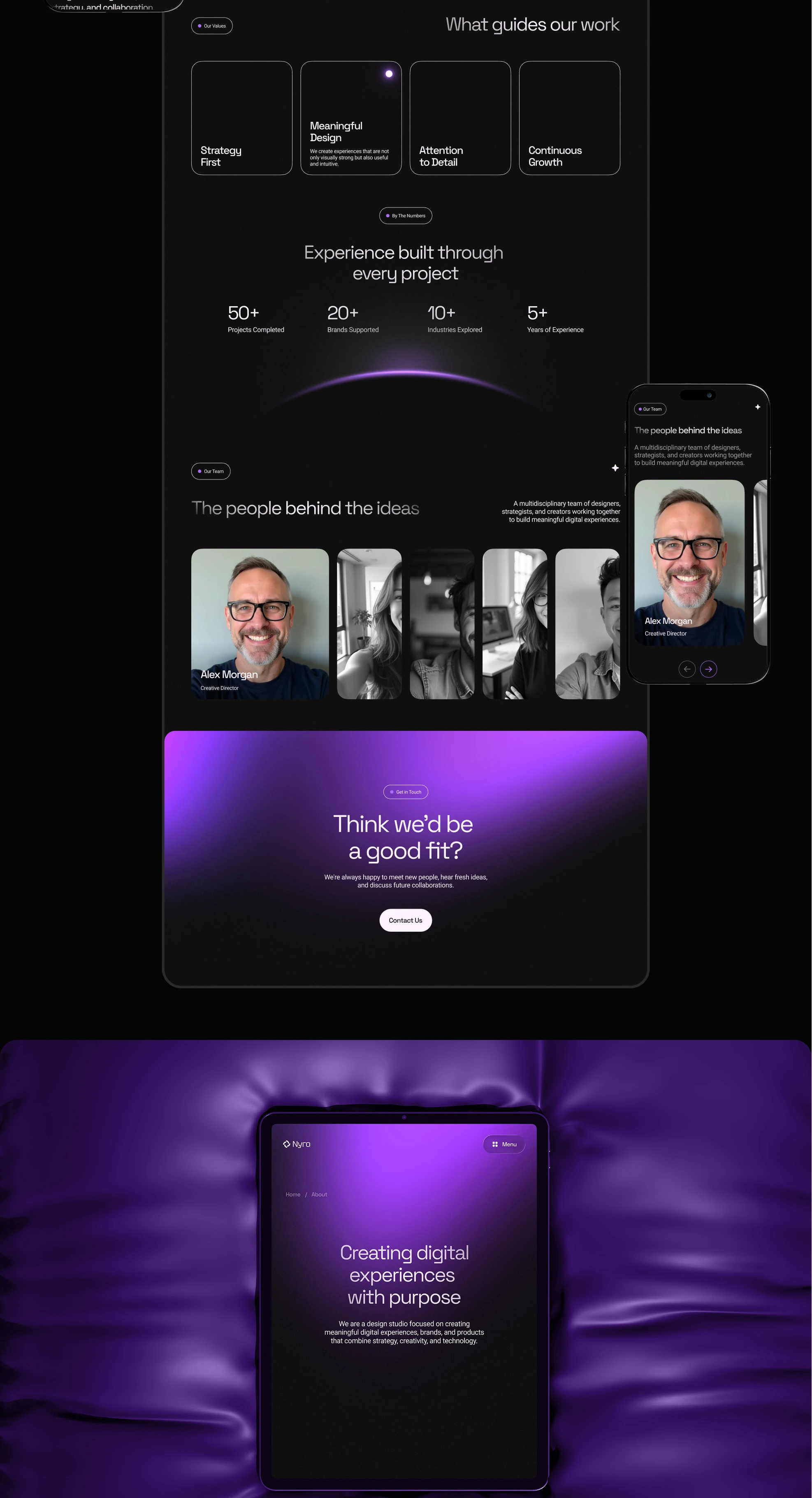 Nyro | AI-Powered Web Studio — Изображение №8 — Интерфейсы на Dprofile