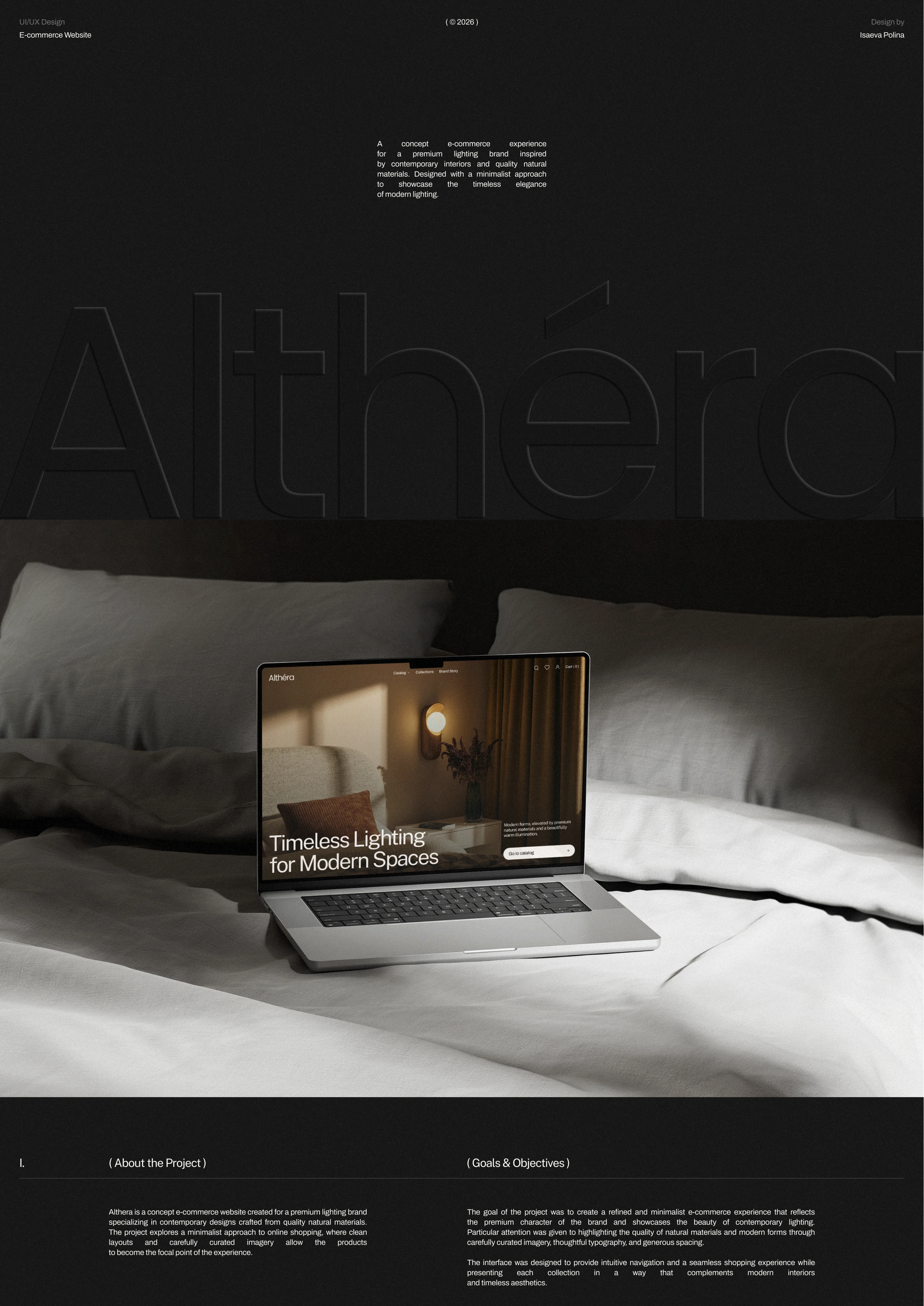 Althéra | E-commerce Website — Изображение №1 — Интерфейсы на Dprofile