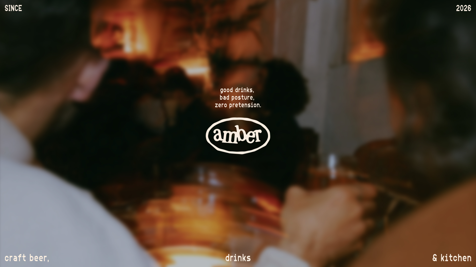 AMBER — CRAFT BEER & VINYL BAR — Изображение №1 — Брендинг на Dprofile