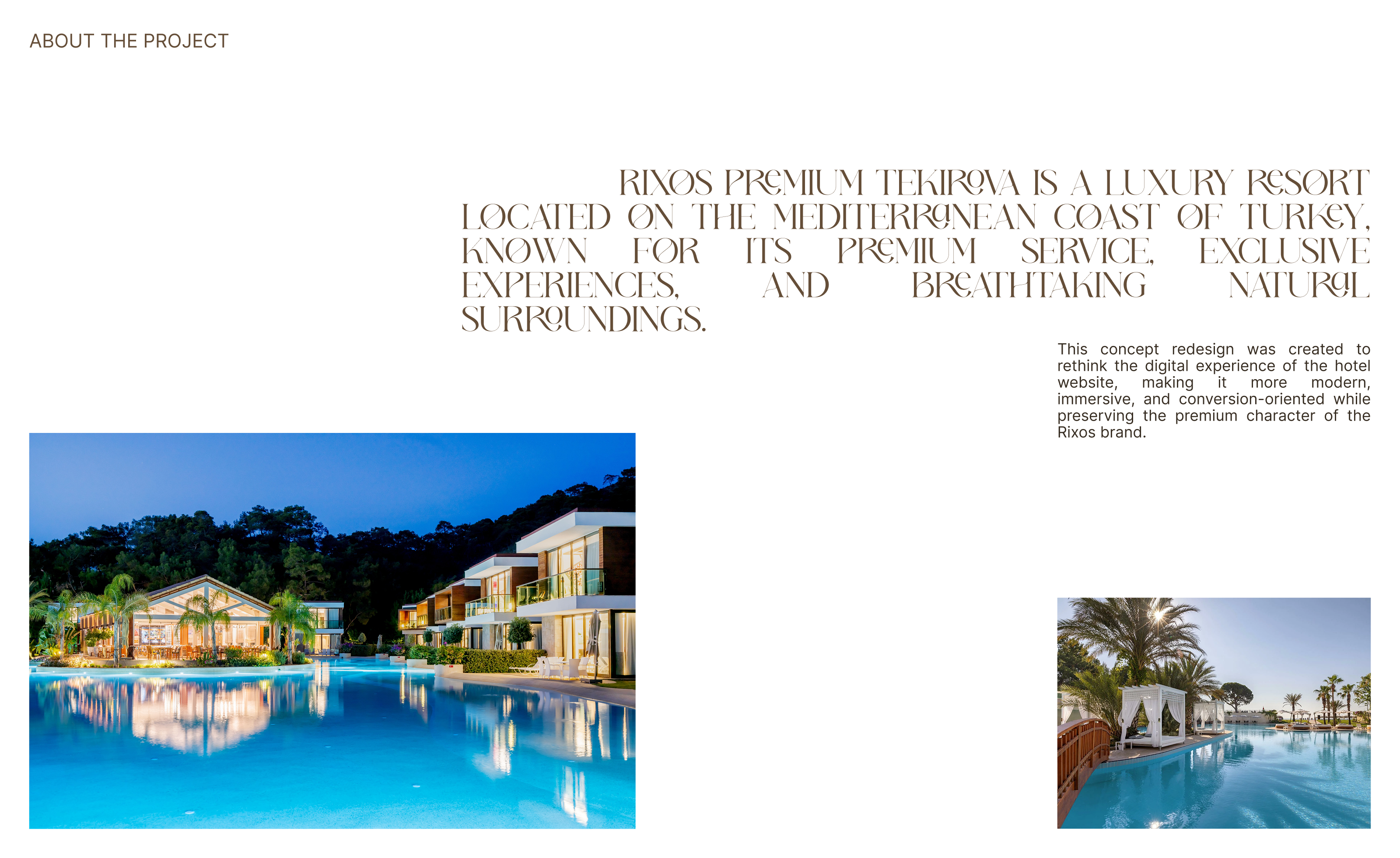 Hotel Rixos Premium Tekirova редизайн сайта — Изображение №2 — Интерфейсы на Dprofile