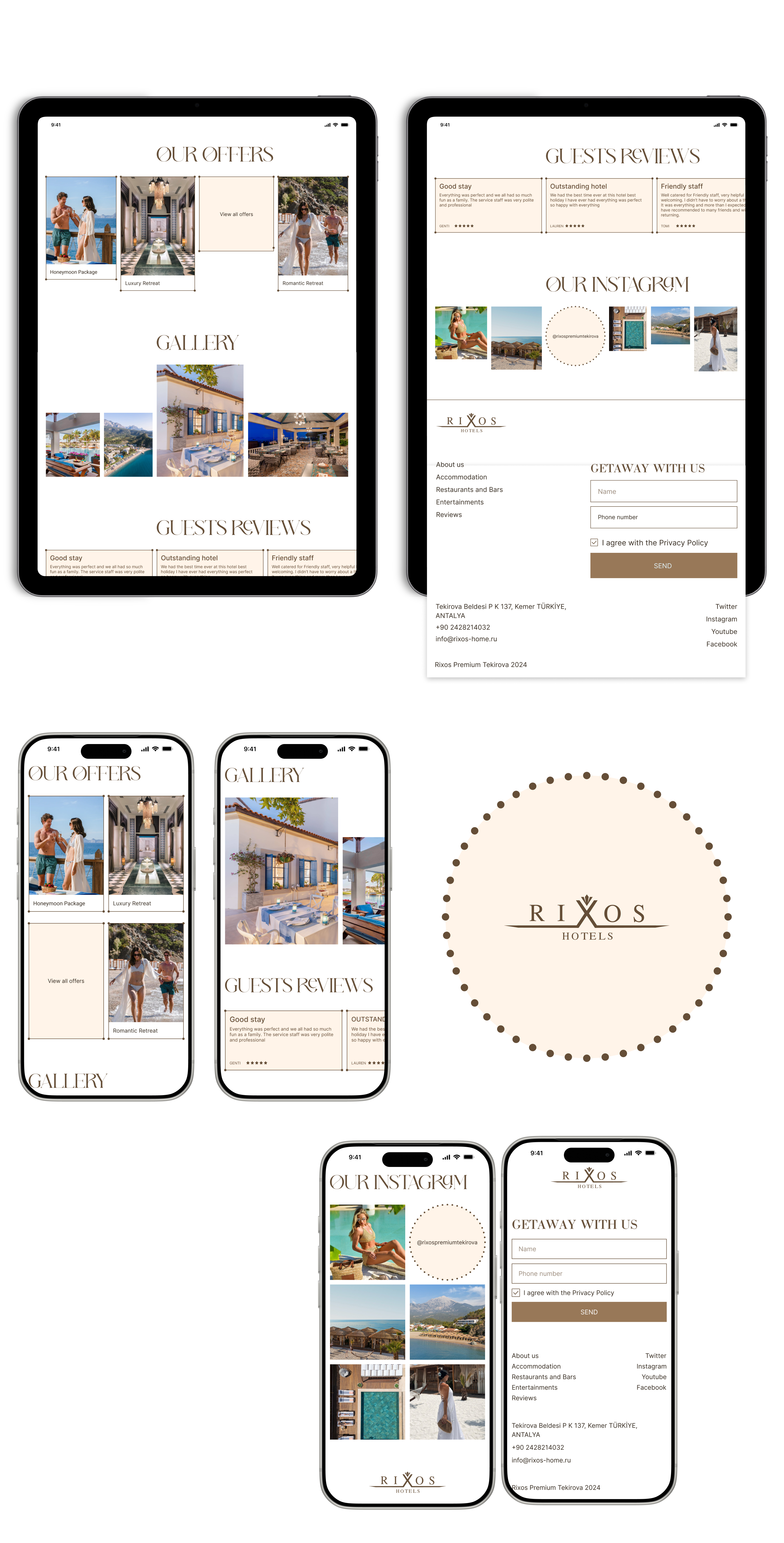 Hotel Rixos Premium Tekirova редизайн сайта — Изображение №10 — Интерфейсы на Dprofile