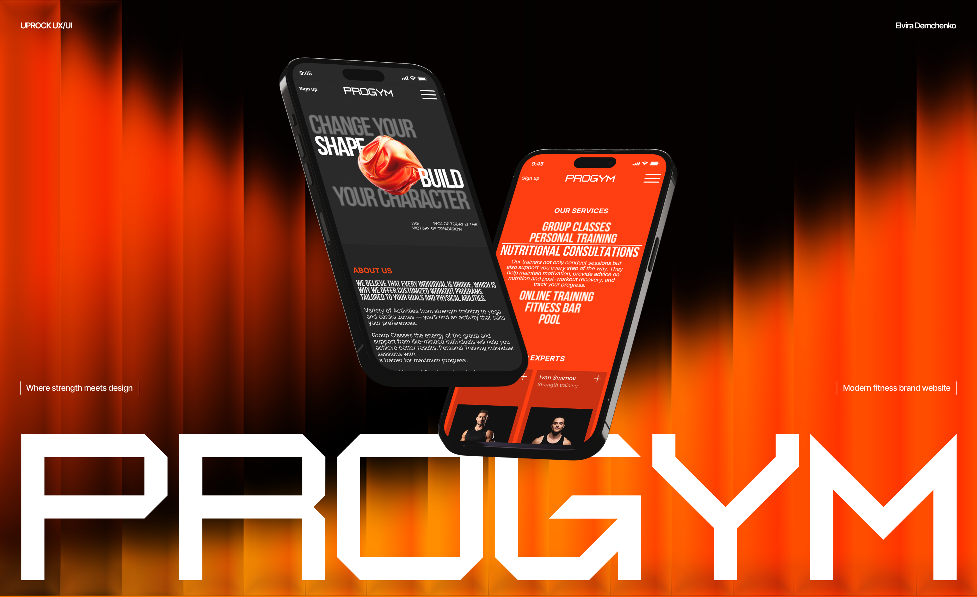 Progym Fitness | Дизайн корпоративного сайта — Изображение №1 — Интерфейсы на Dprofile