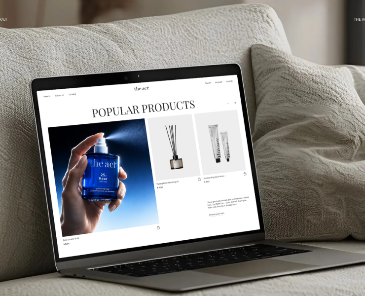 THE ACT - online store — Интерфейсы на Dprofile