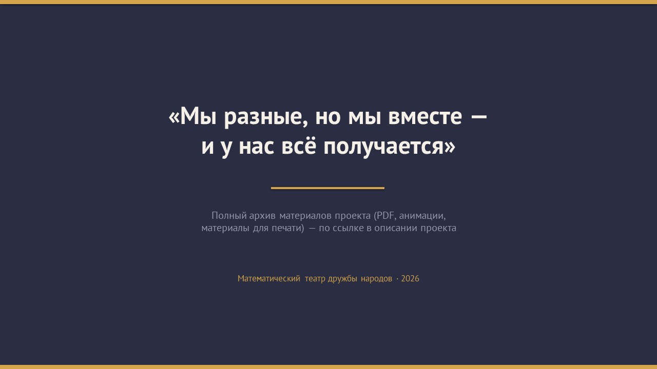Математический театр дружбы народов — Изображение №28 — Брендинг, Графика на Dprofile