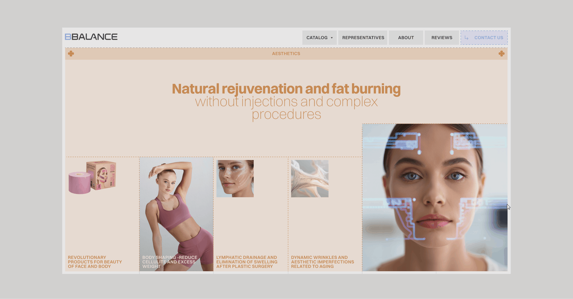 Сайт для компании по продаже тейпов BBALANCE — Изображение №3 — Интерфейсы на Dprofile