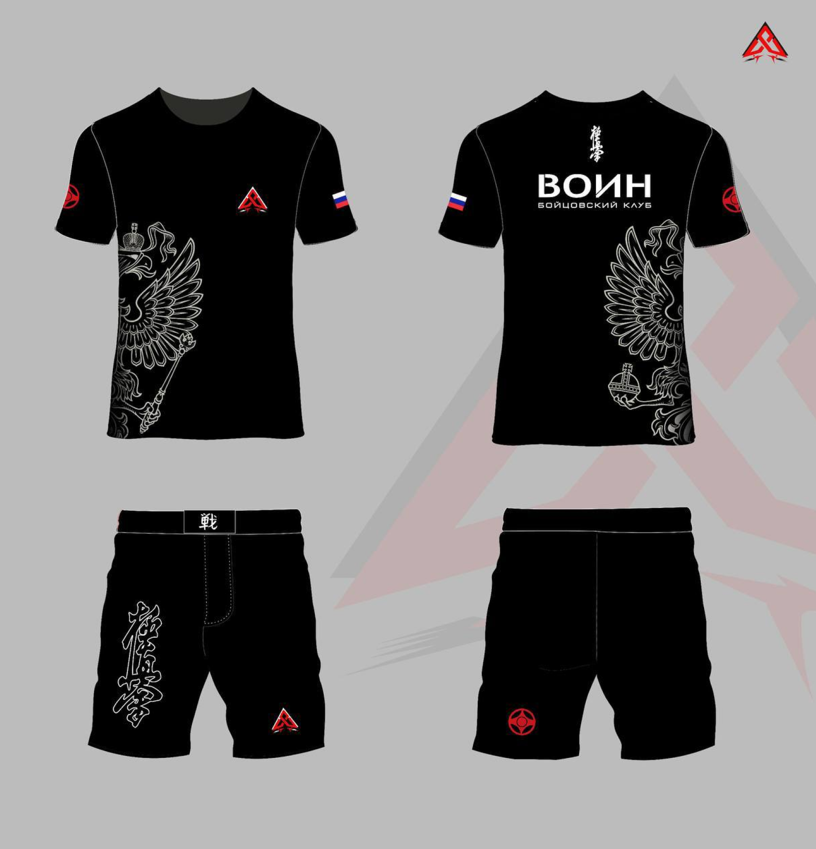 Логотип для бойцовского клуба "Воин" — Изображение №7 — Брендинг на Dprofile