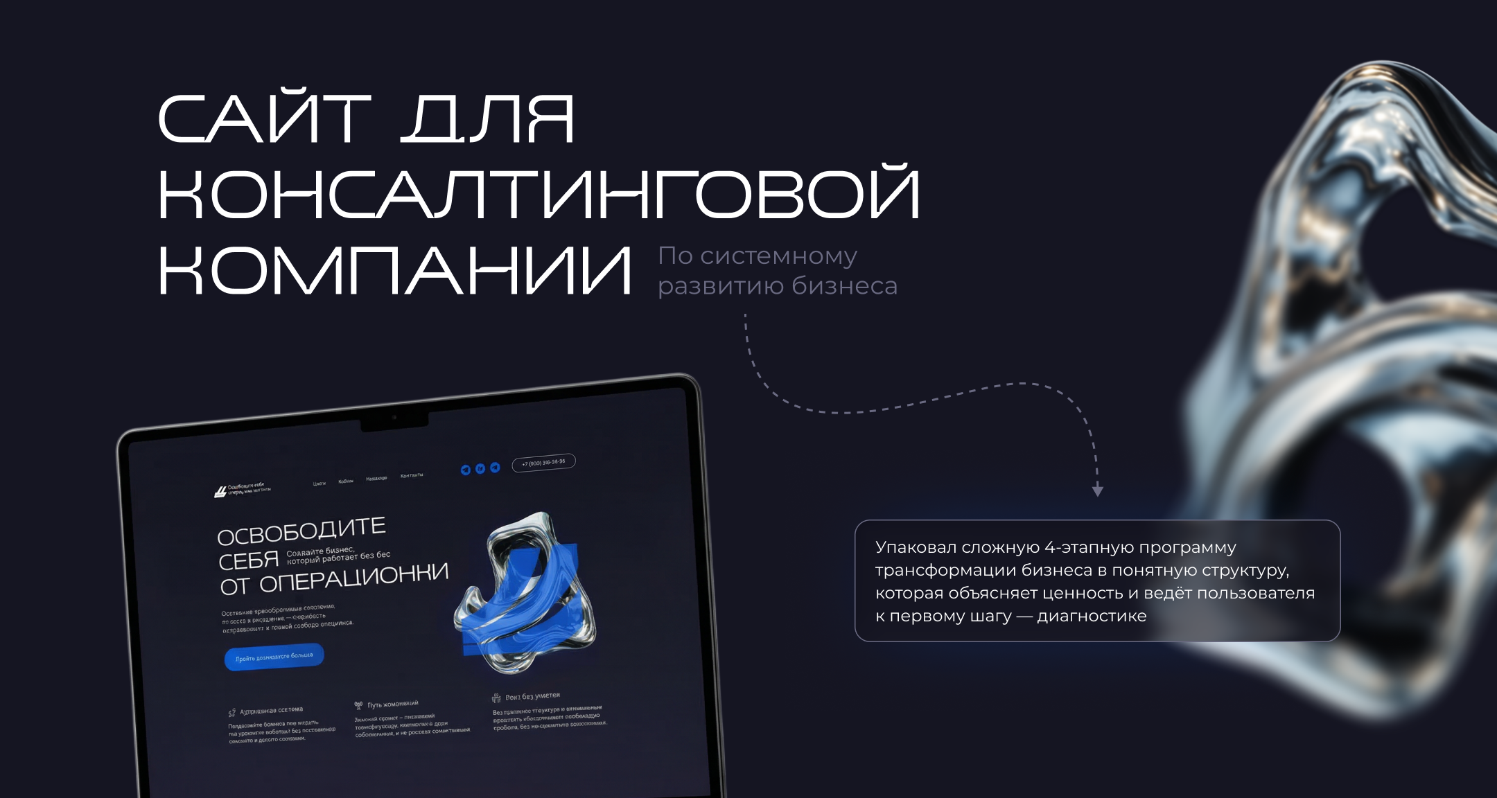 Сайт для консалтинга: упаковка системы трансформации бизнеса — Изображение №1 — Интерфейсы на Dprofile