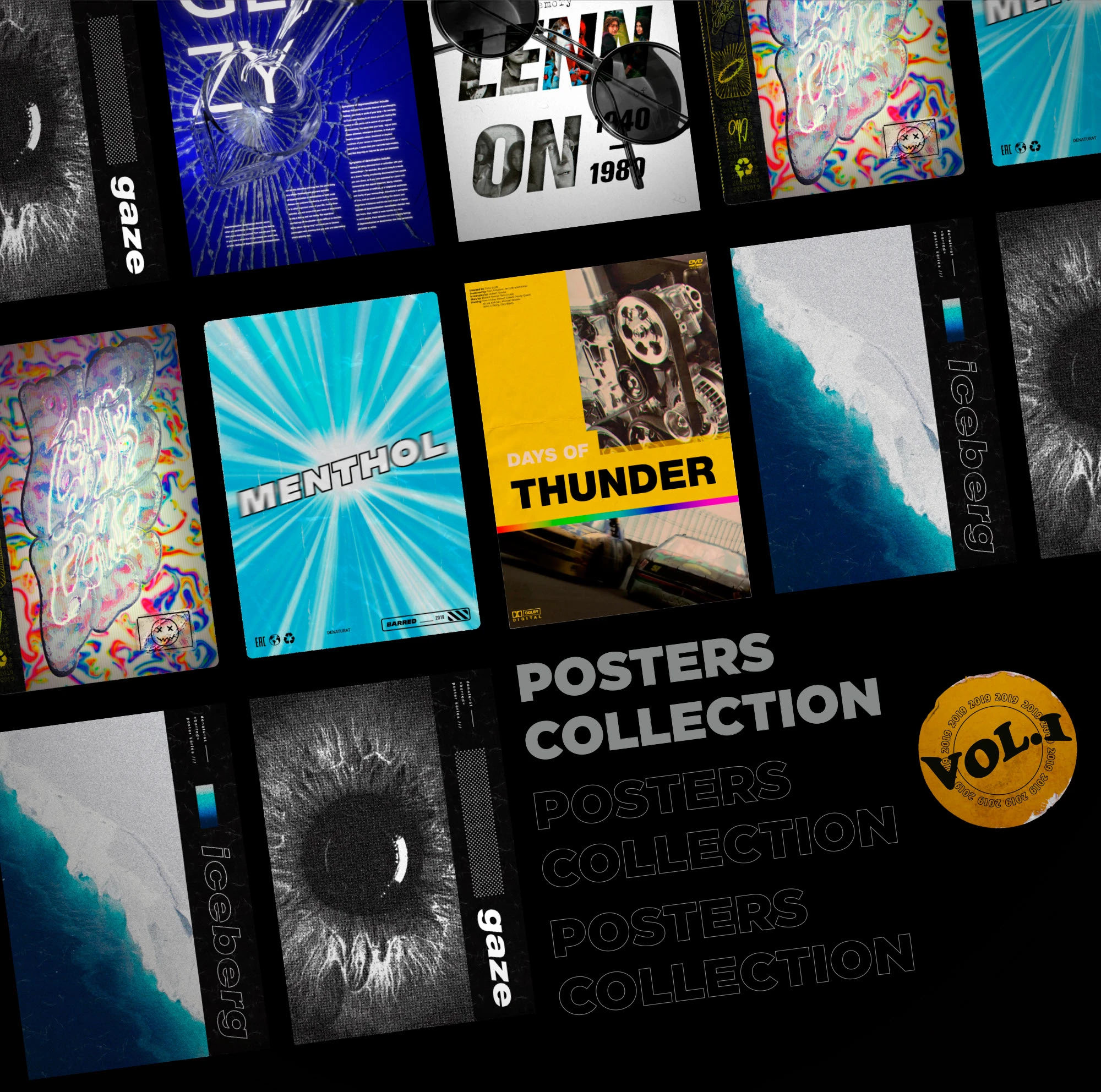 Posters collection vol1 (2019) — Изображение №1 — Графика, 3D на Dprofile