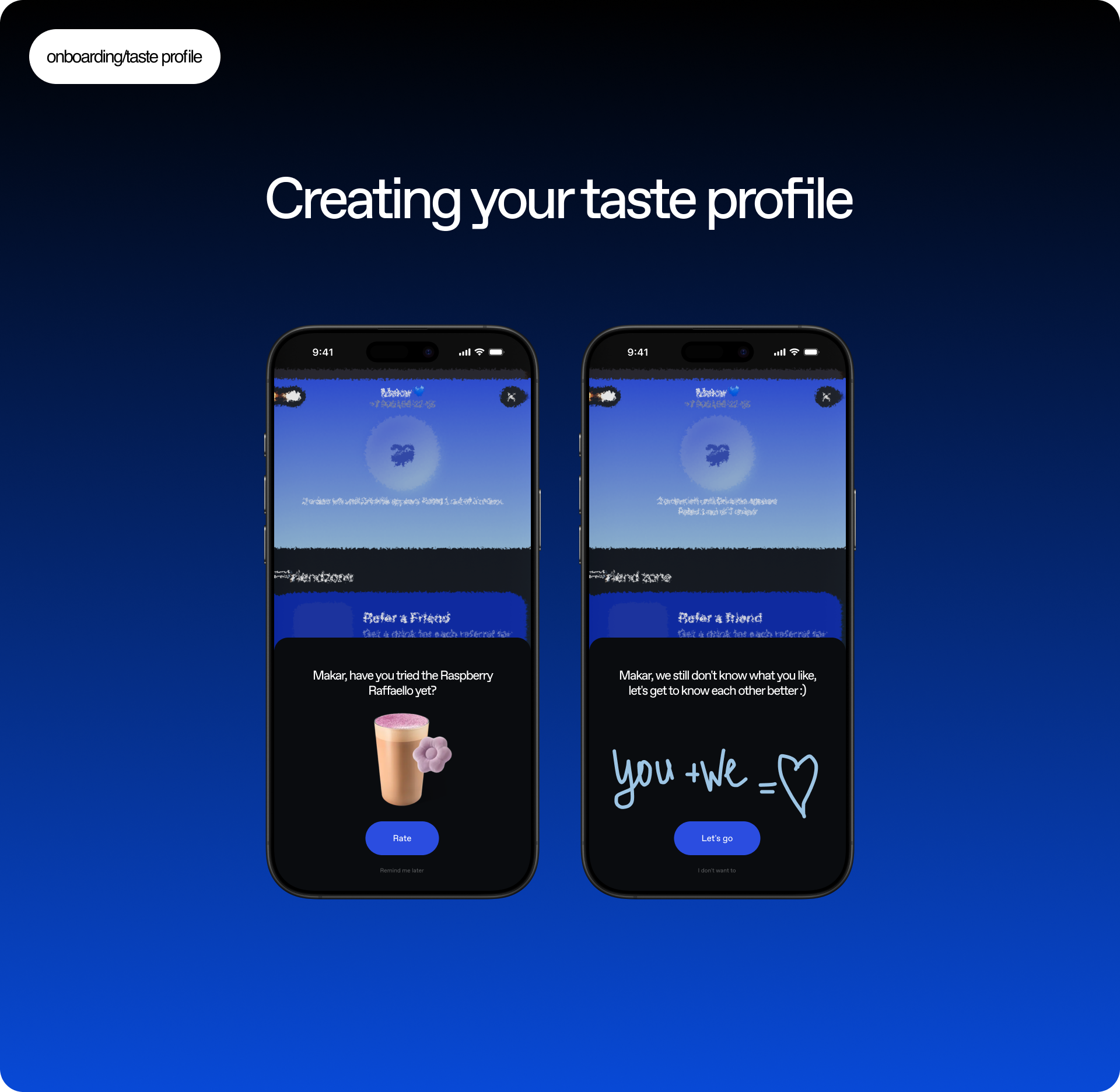 Concept of the “User Taste Profile” feature for the Drinkit app — Изображение №6 — Интерфейсы на Dprofile