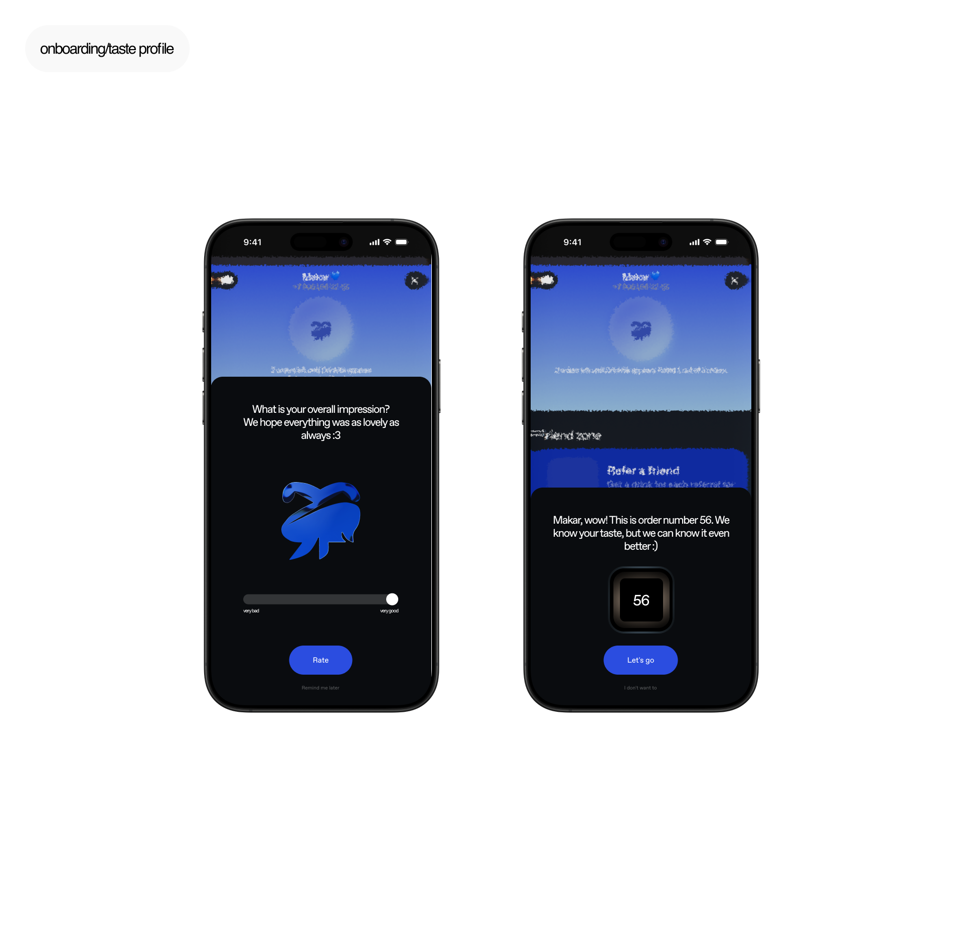 Concept of the “User Taste Profile” feature for the Drinkit app — Изображение №7 — Интерфейсы на Dprofile
