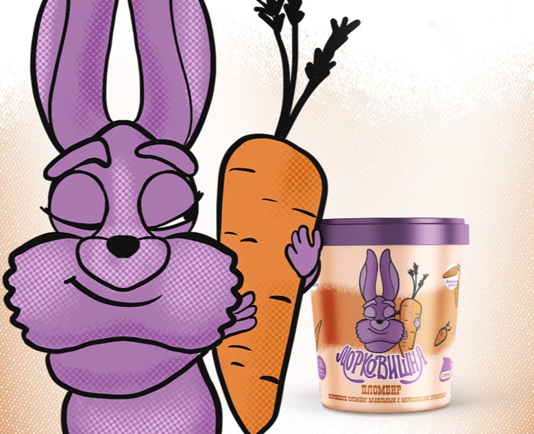 Упаковка мороженого: персонажи, леттеринг, дизайн упаковки — Брендинг, Иллюстрация на Dprofile