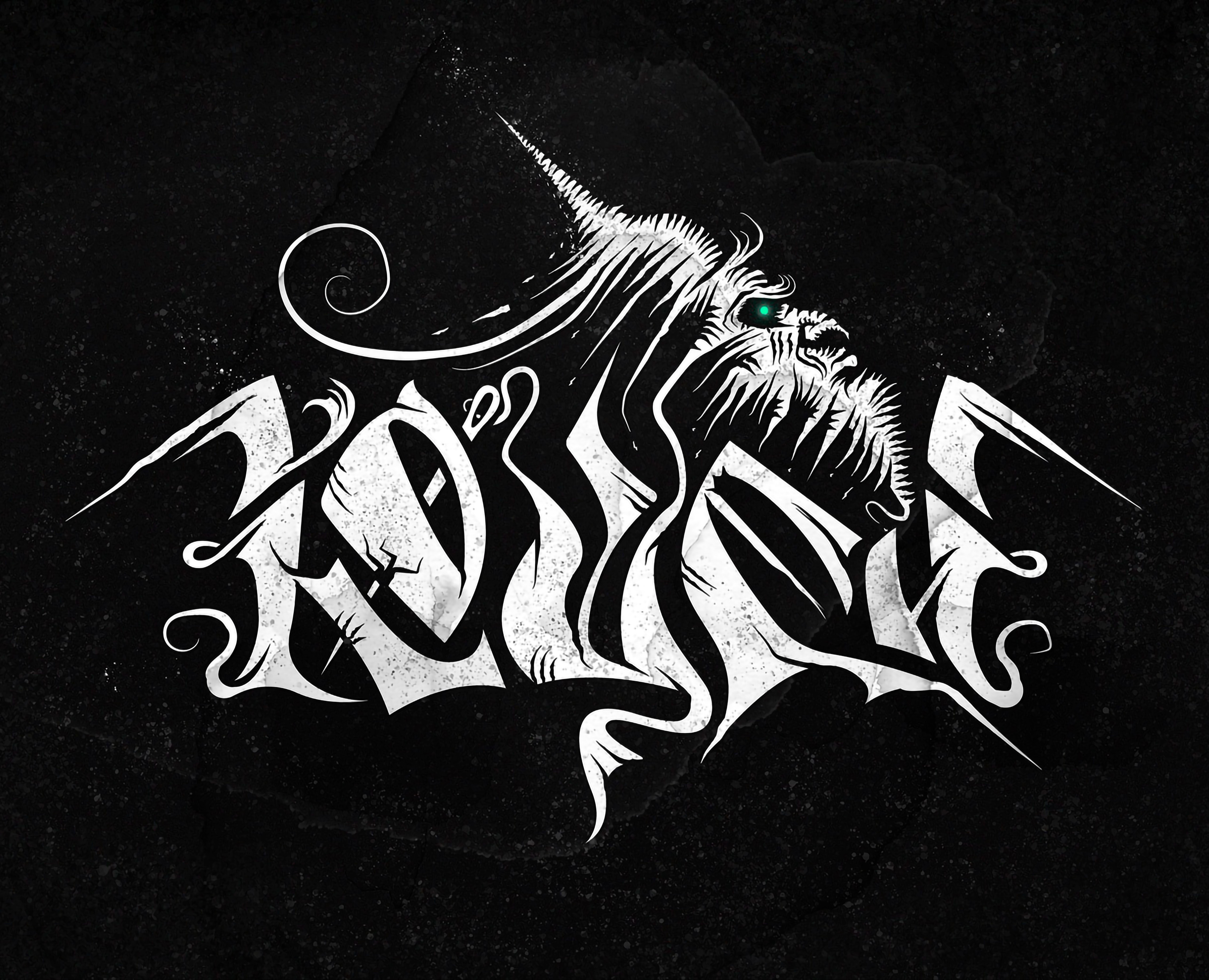 Существа из русских мифов и сказок. Буквы — Иллюстрация, Графика на Dprofile