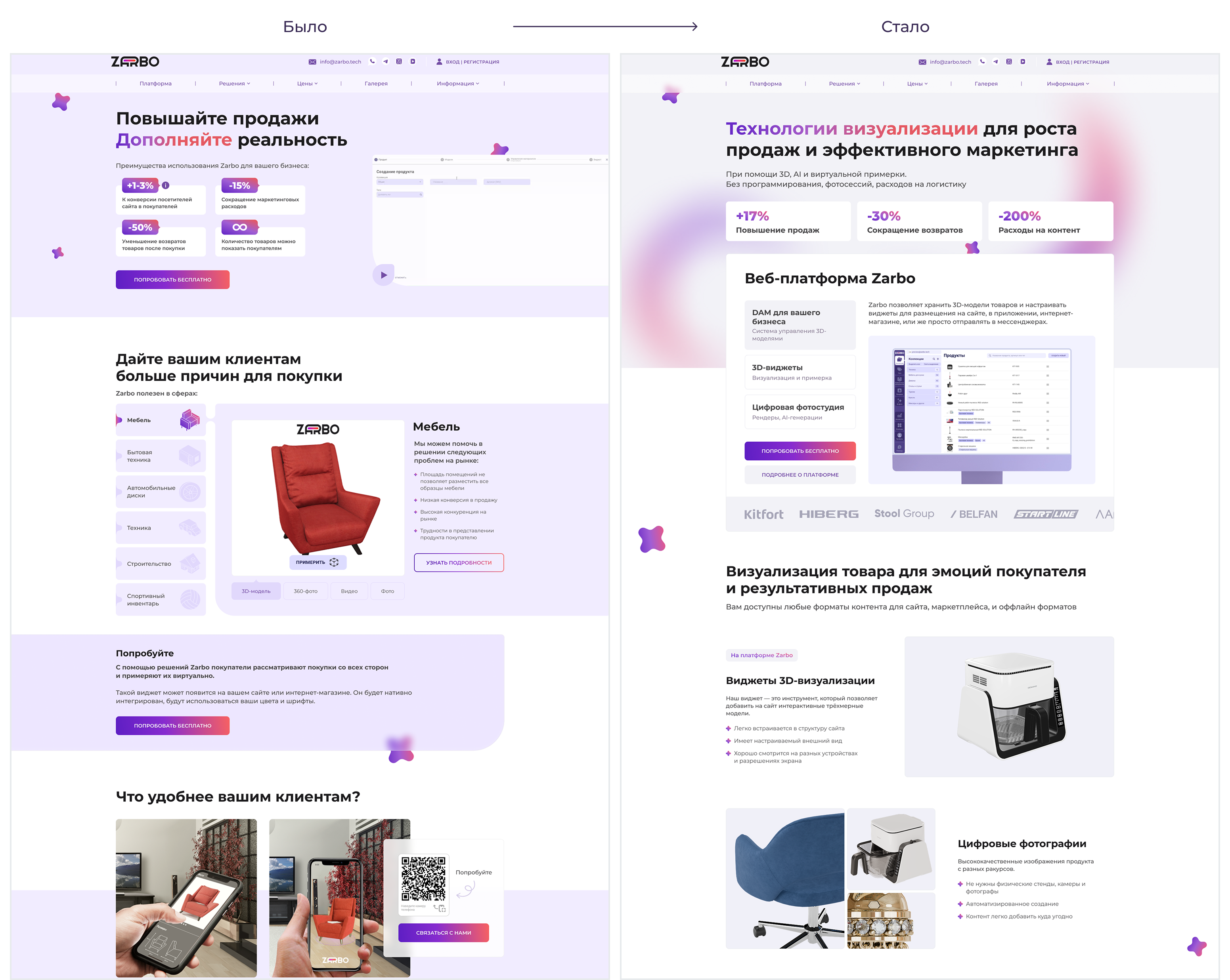 Zarbo. Главная страница сайта — Изображение №2 — Интерфейсы, Брендинг на Dprofile