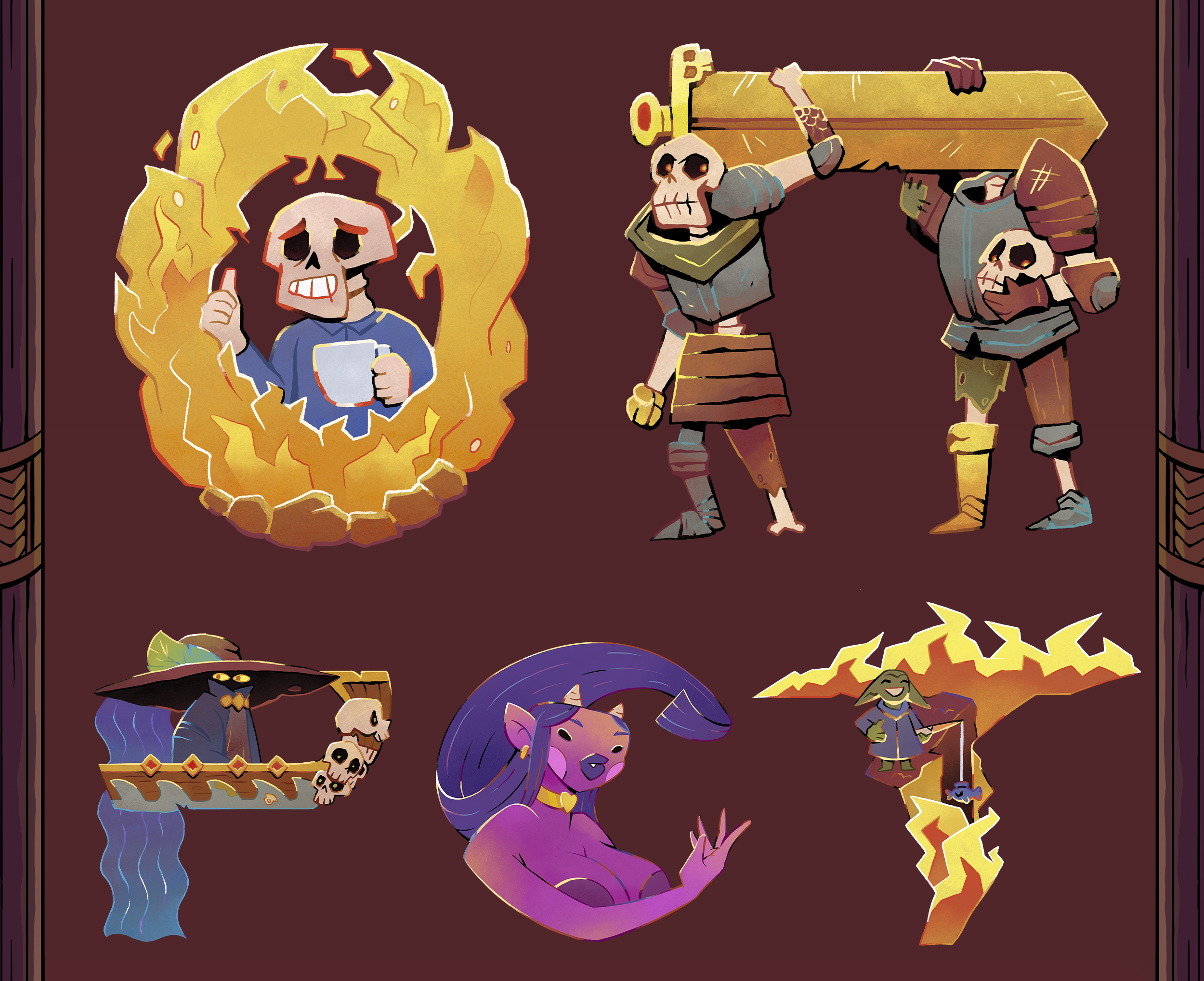 Настольная игра O HELL | БКВЧ'25 — Изображение №7 — Иллюстрация, Графика на Dprofile