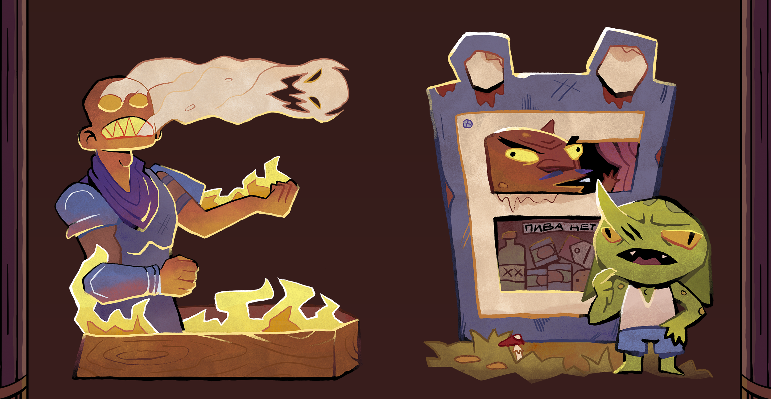 Настольная игра O HELL | БКВЧ'25 — Изображение №3 — Иллюстрация, Графика на Dprofile