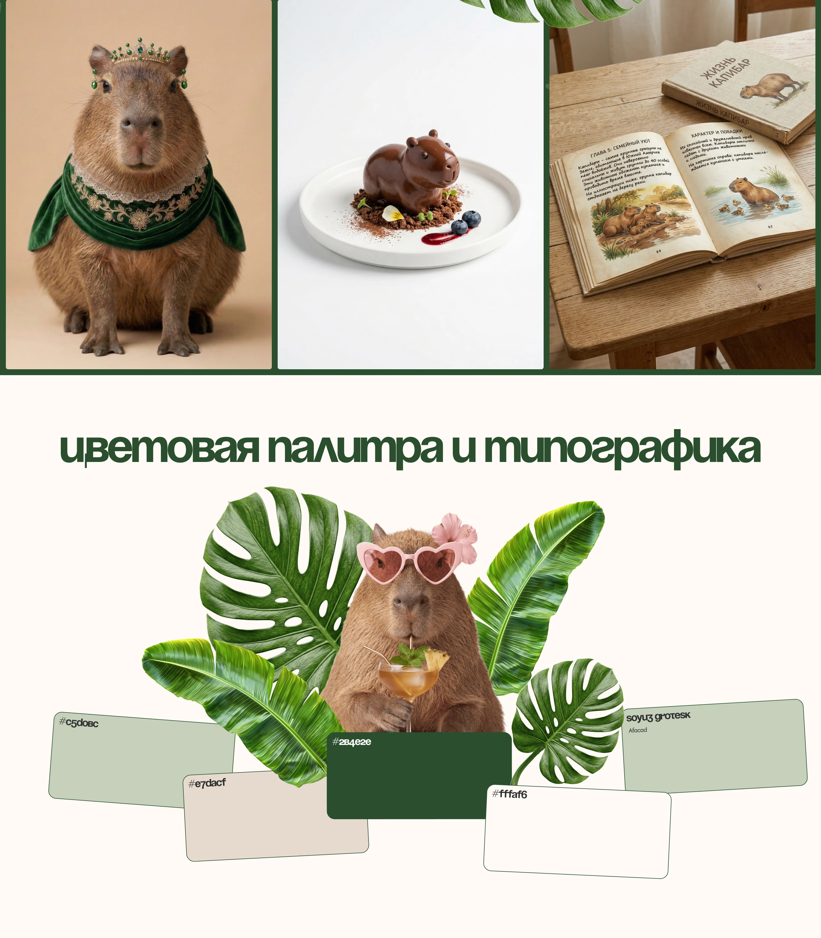 Лендинг для кафе с капибарами — Изображение №9 — Интерфейсы на Dprofile