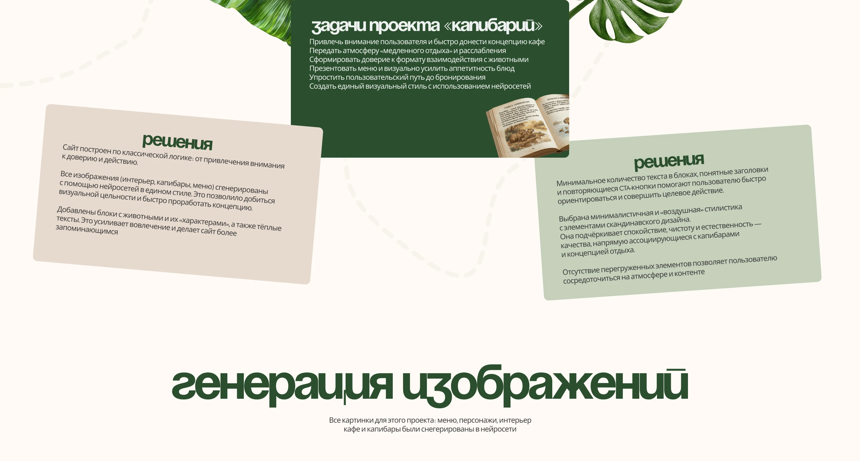 Лендинг для кафе с капибарами — Изображение №2 — Интерфейсы на Dprofile