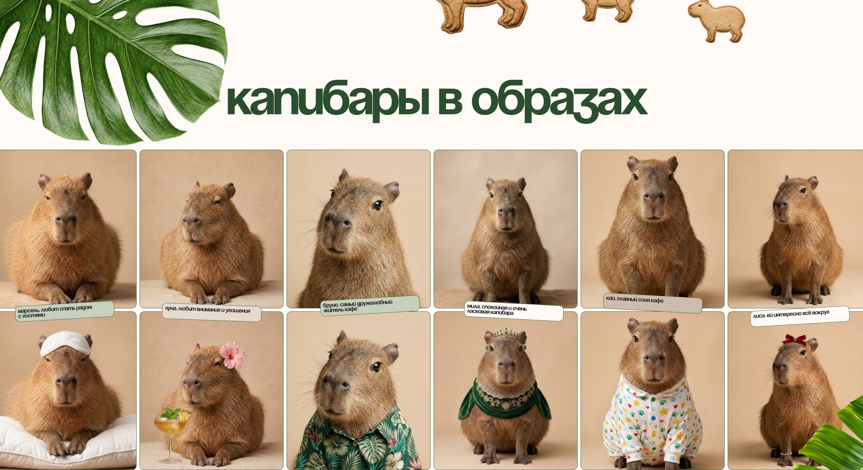 Лендинг для кафе с капибарами — Изображение №11 — Интерфейсы на Dprofile