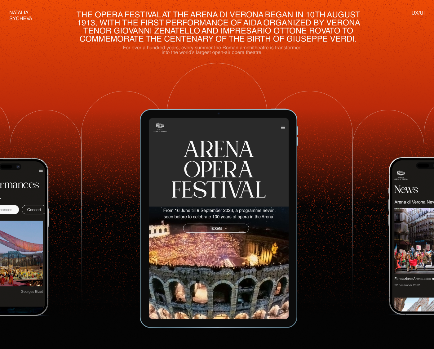 ARENA DI VERONA OPERA FESTIVAL | Corporate website — Изображение №1 — Интерфейсы на Dprofile