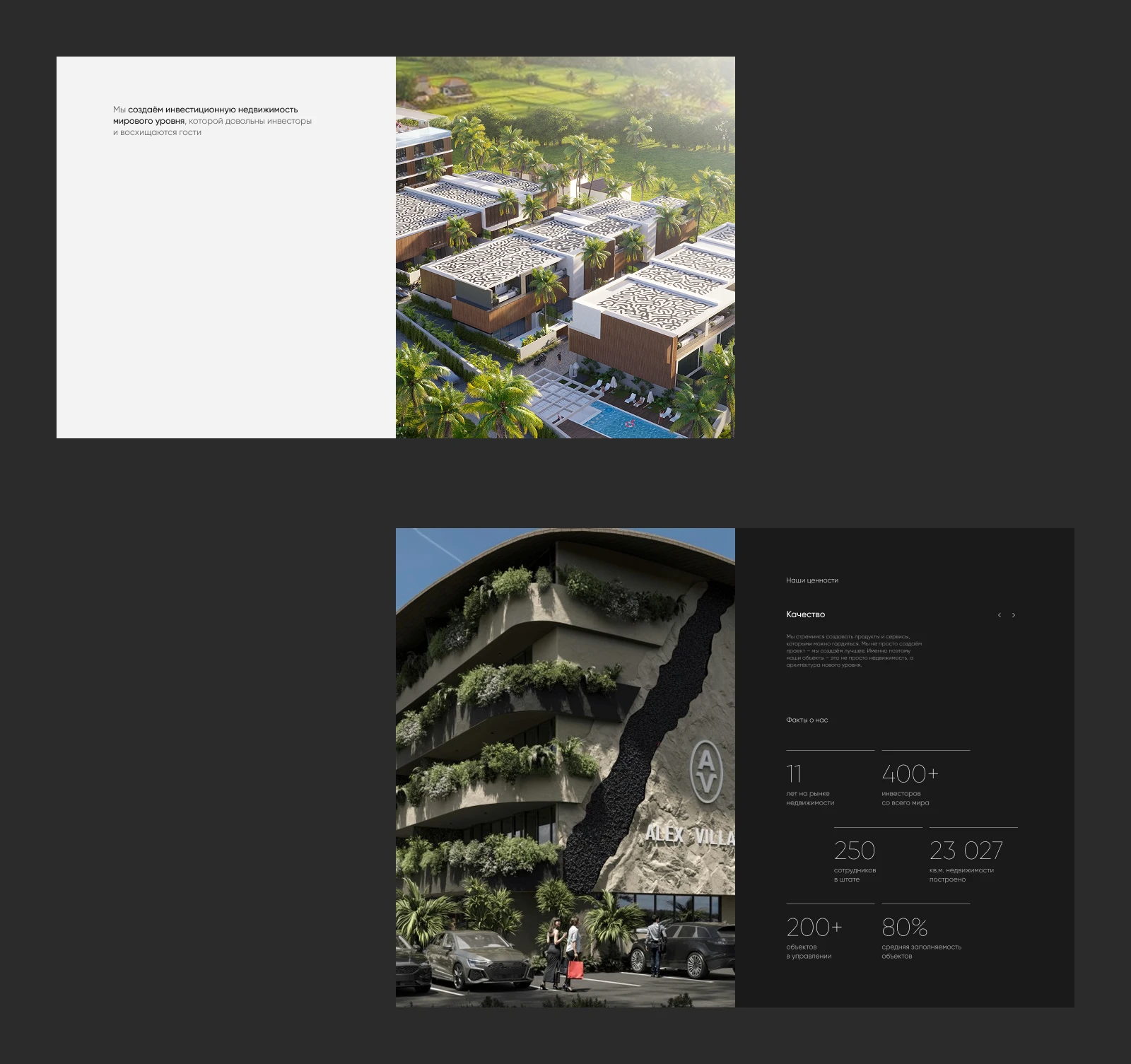 Alex Villas — Изображение №2 — Интерфейсы, Брендинг на Dprofile