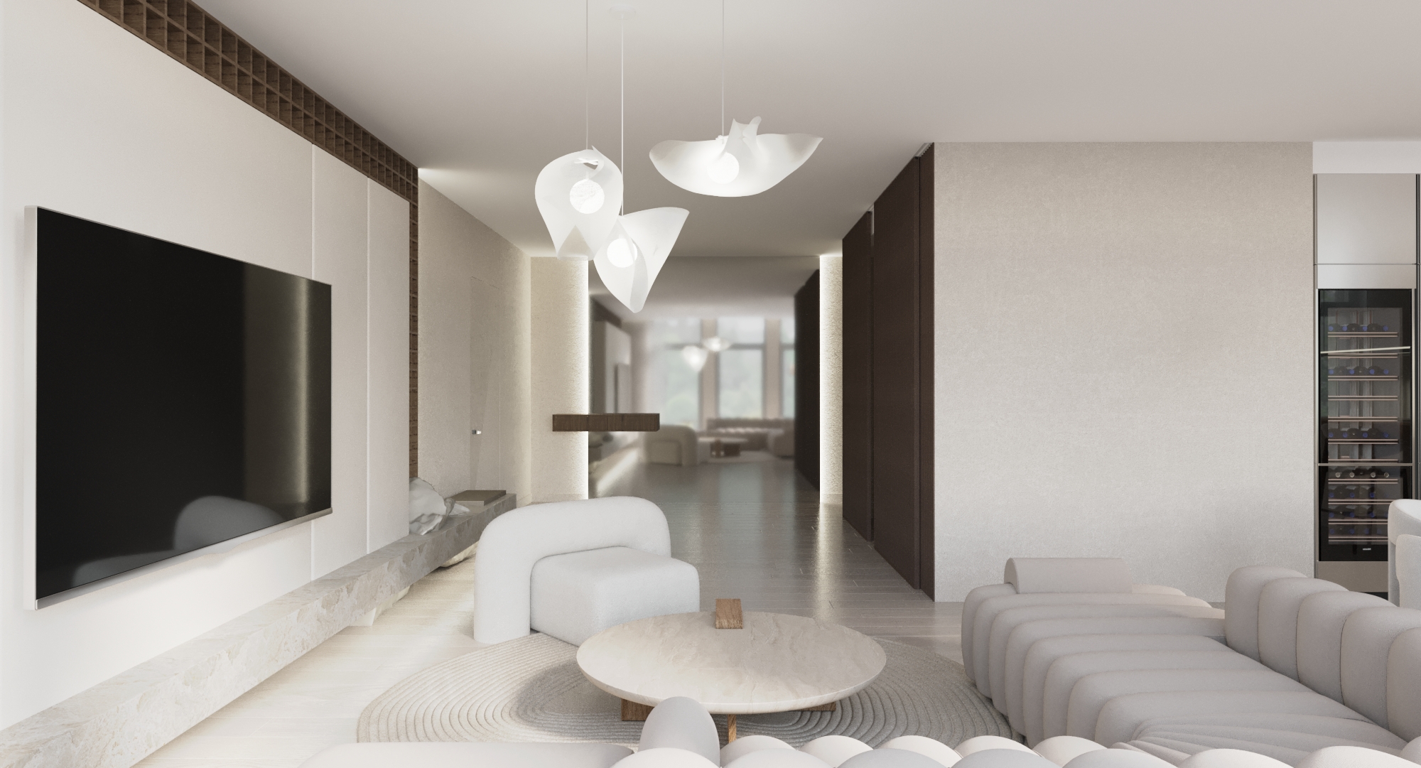 Визуализация светлой квартиры, г. Москва — Изображение №4 — Иллюстрация, 3D на Dprofile