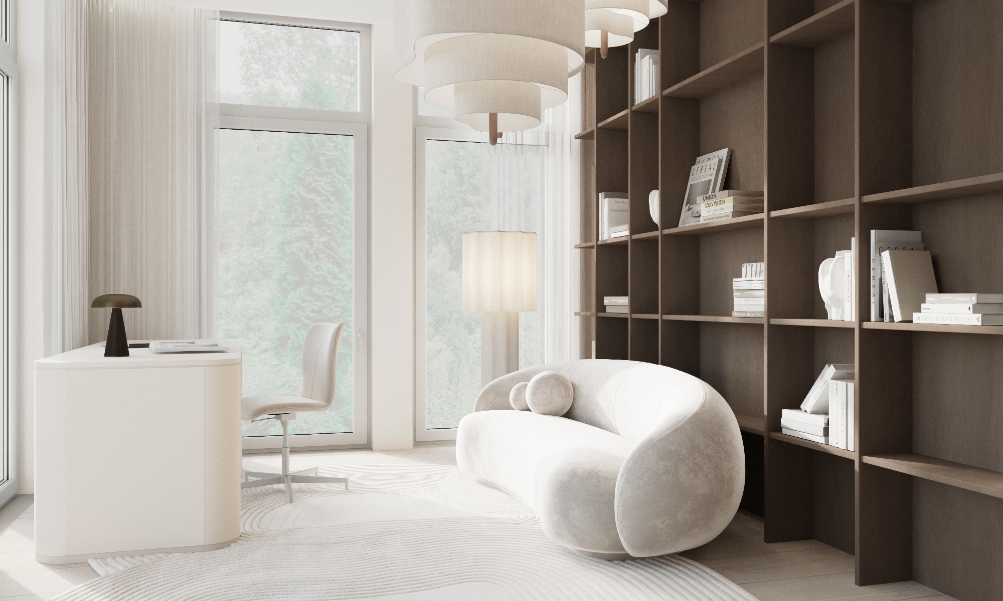 Визуализация светлой квартиры, г. Москва — Изображение №9 — Иллюстрация, 3D на Dprofile