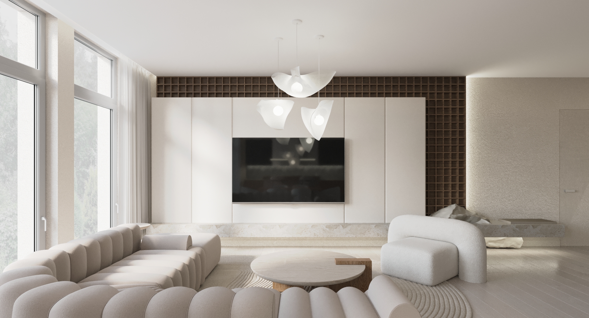 Визуализация светлой квартиры, г. Москва — Изображение №5 — Иллюстрация, 3D на Dprofile