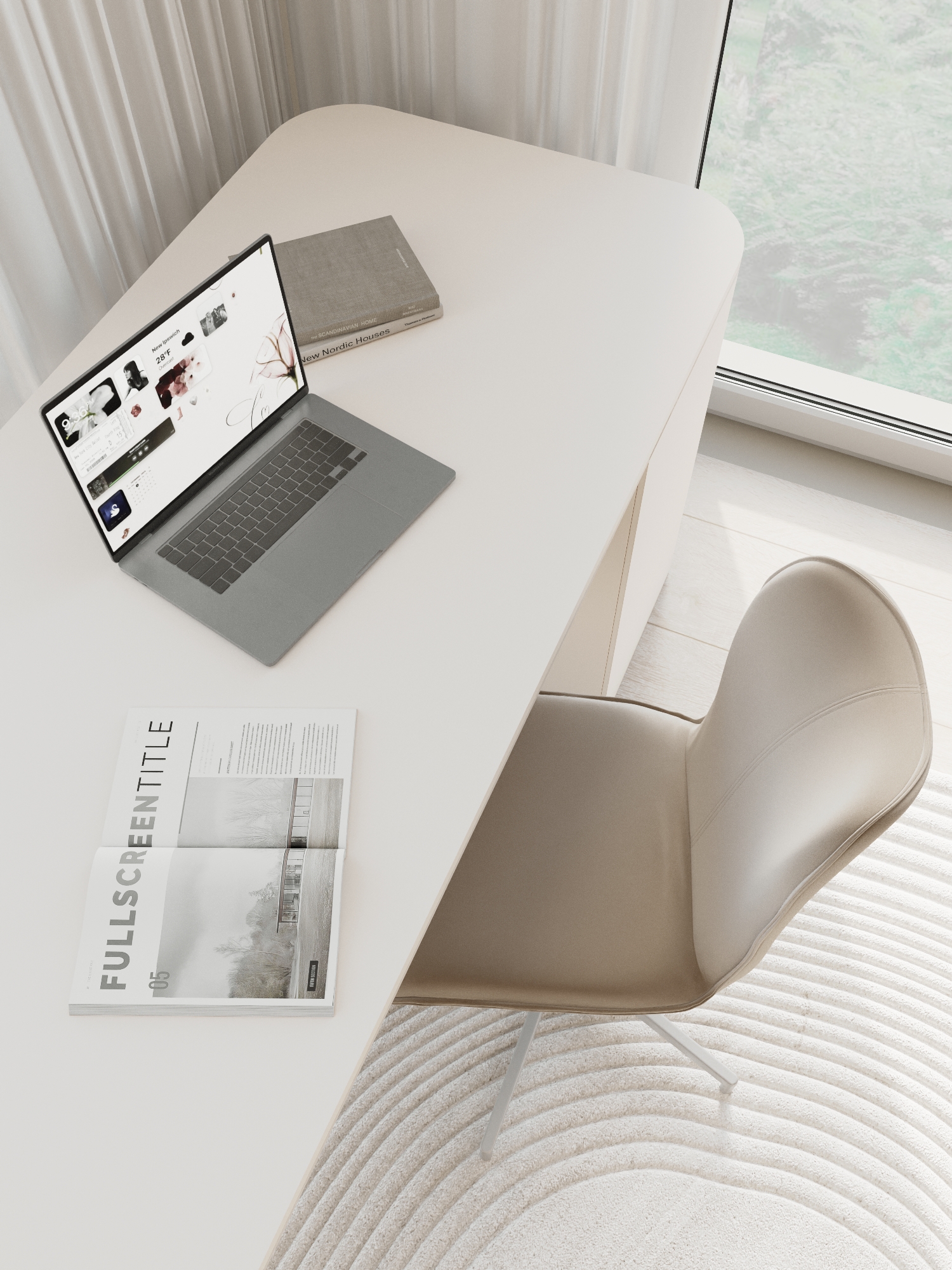 Визуализация светлой квартиры, г. Москва — Изображение №14 — Иллюстрация, 3D на Dprofile