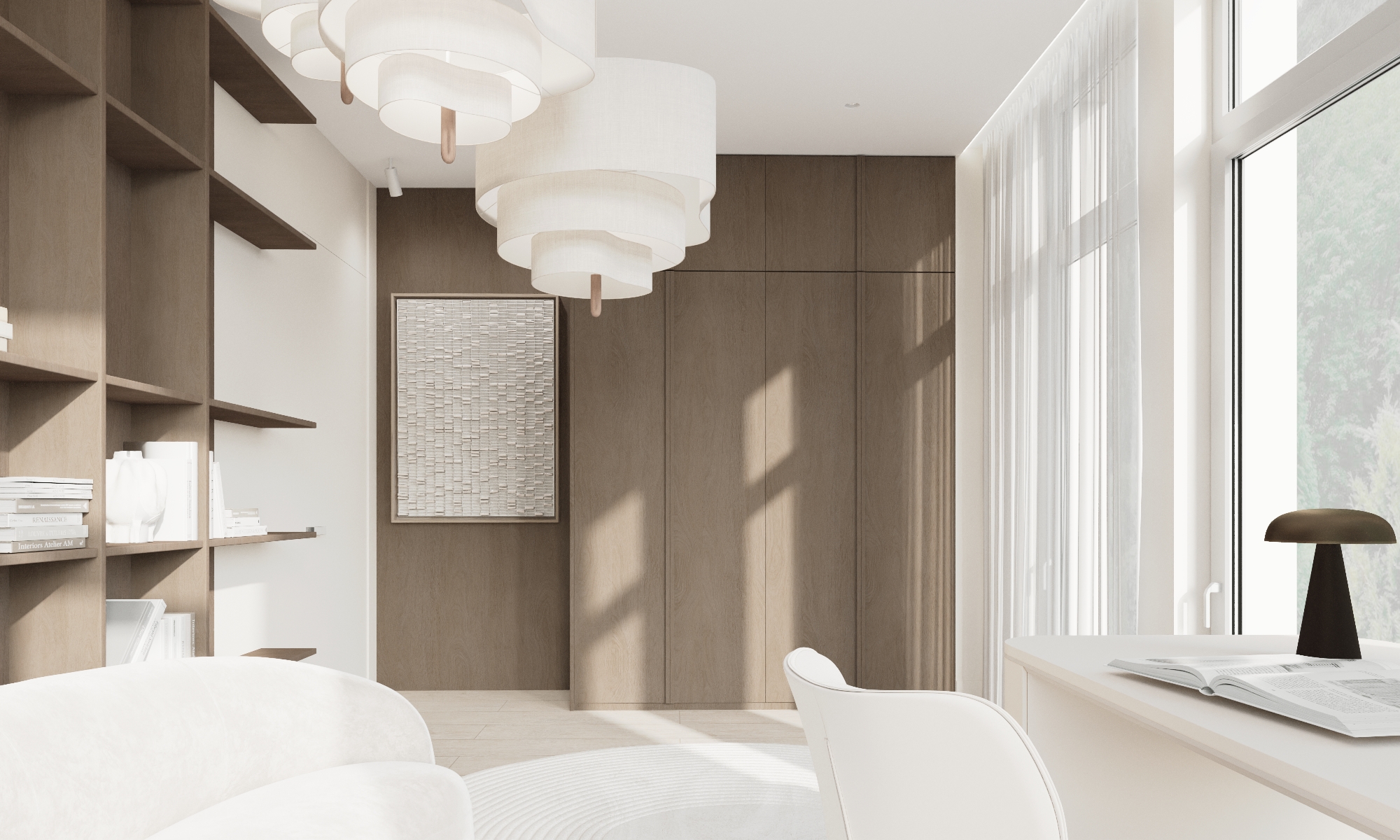 Визуализация светлой квартиры, г. Москва — Изображение №12 — Иллюстрация, 3D на Dprofile