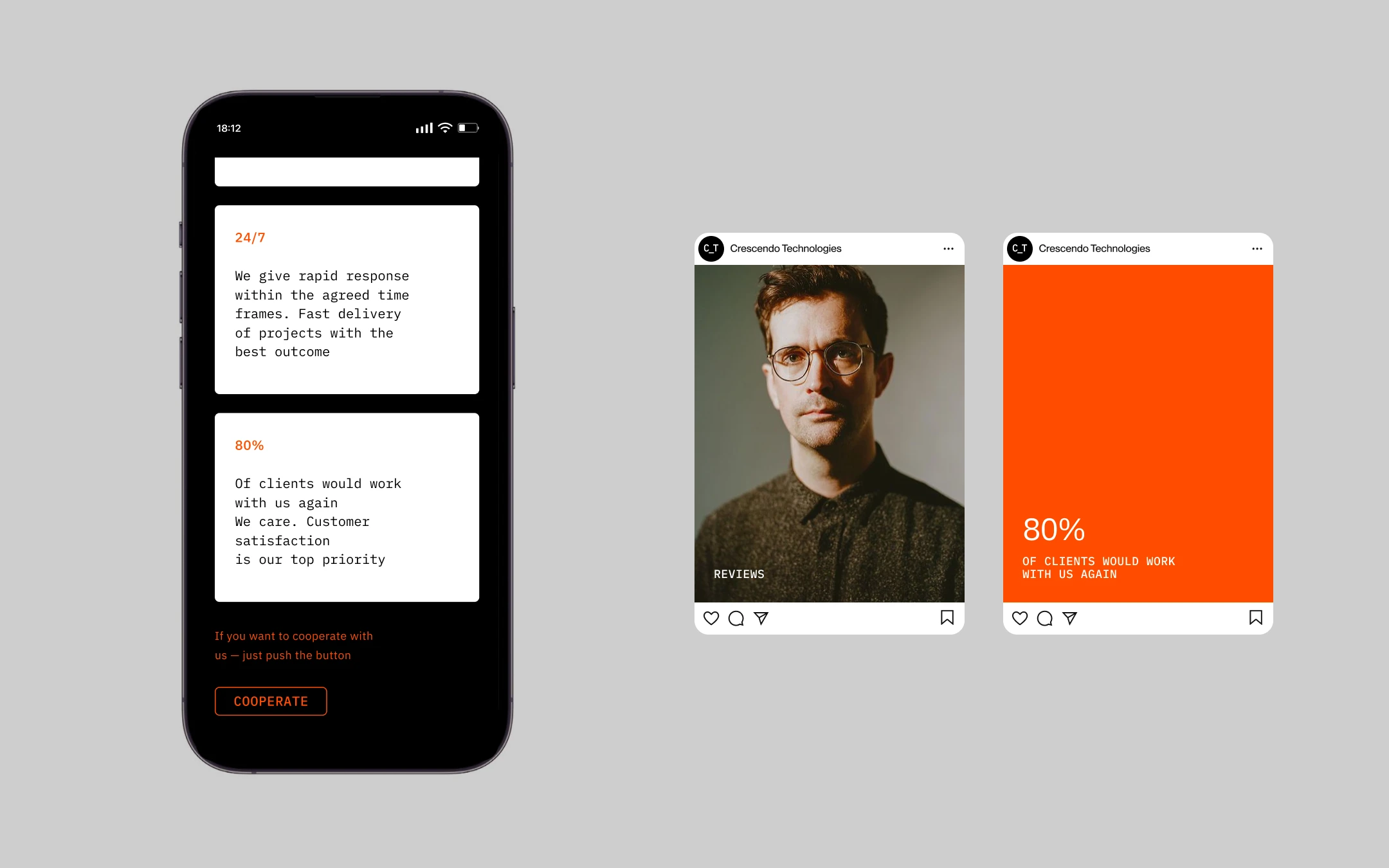 Crescendo Technologies — Изображение №8 — Интерфейсы, Брендинг на Dprofile