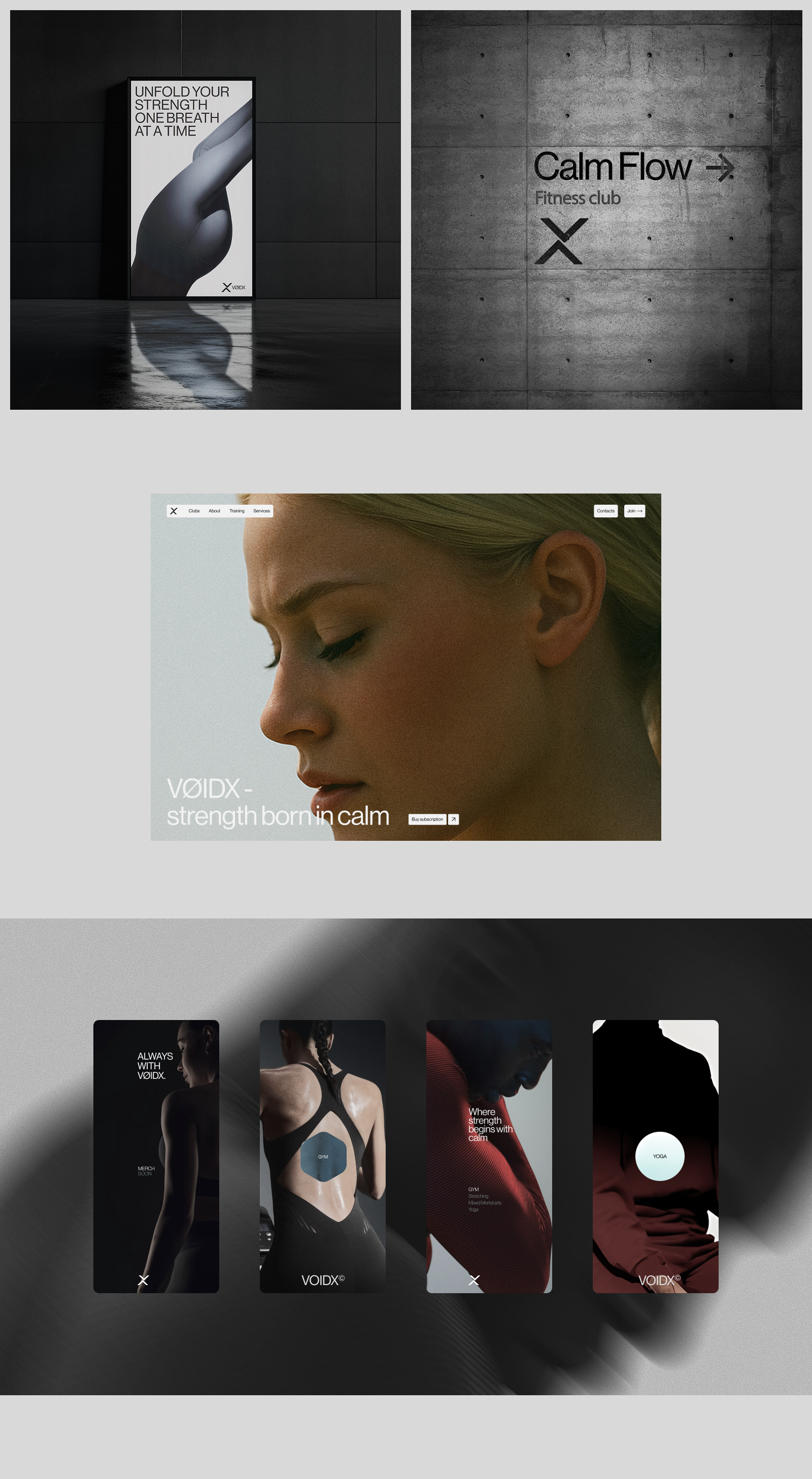 VØIDX fitness / coorporate web-site — Изображение №3 — Интерфейсы, Брендинг на Dprofile