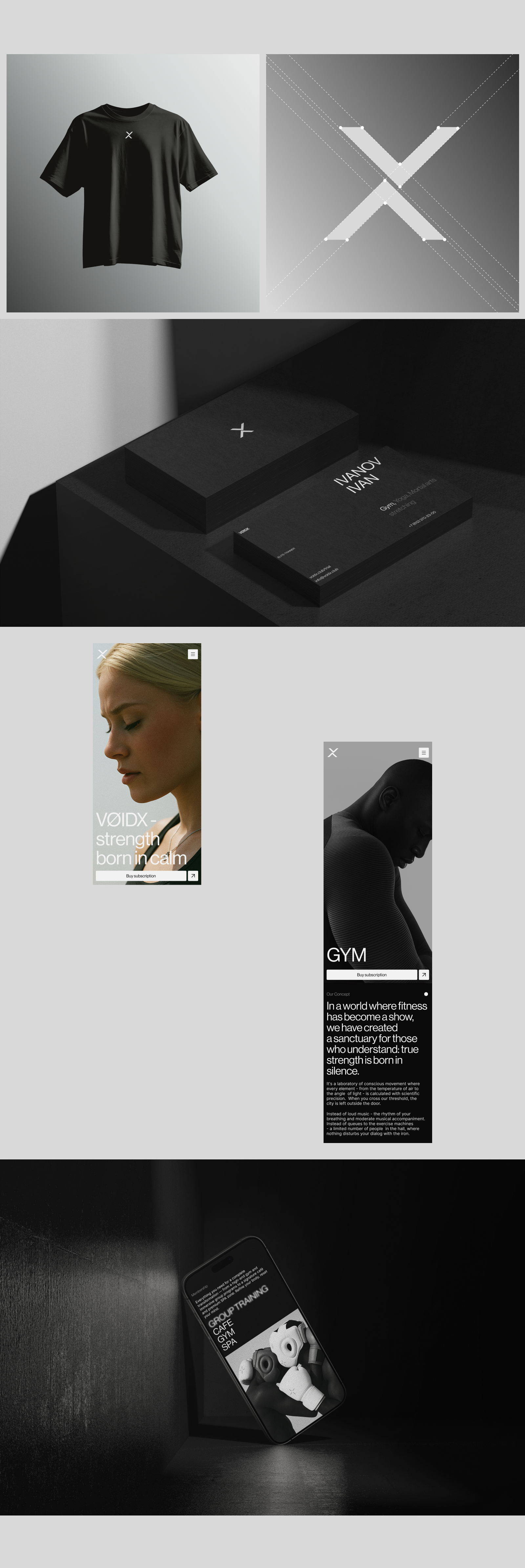 VØIDX fitness / coorporate web-site — Изображение №4 — Интерфейсы, Брендинг на Dprofile